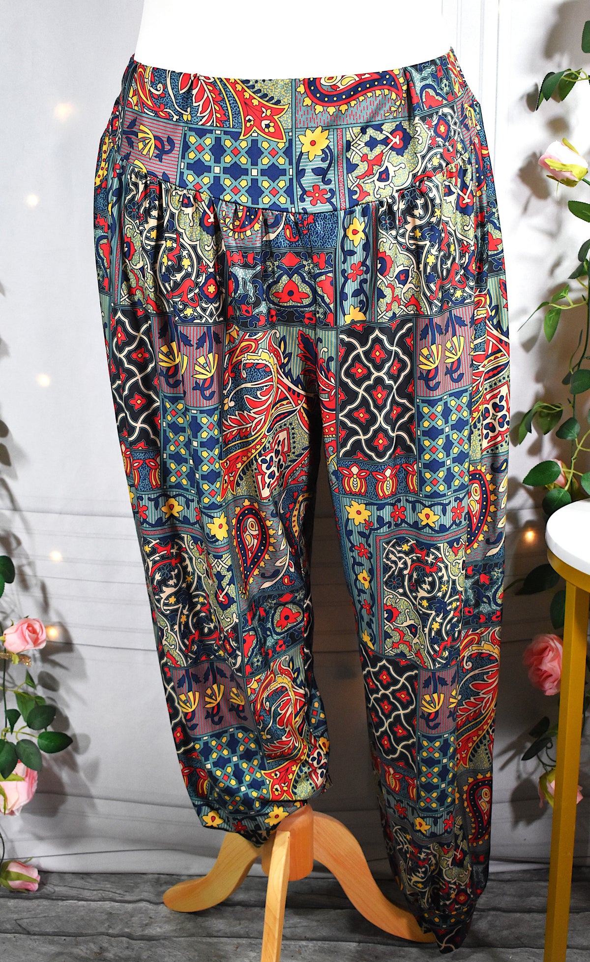 Pantalon coloré & fluide coupe sarouel