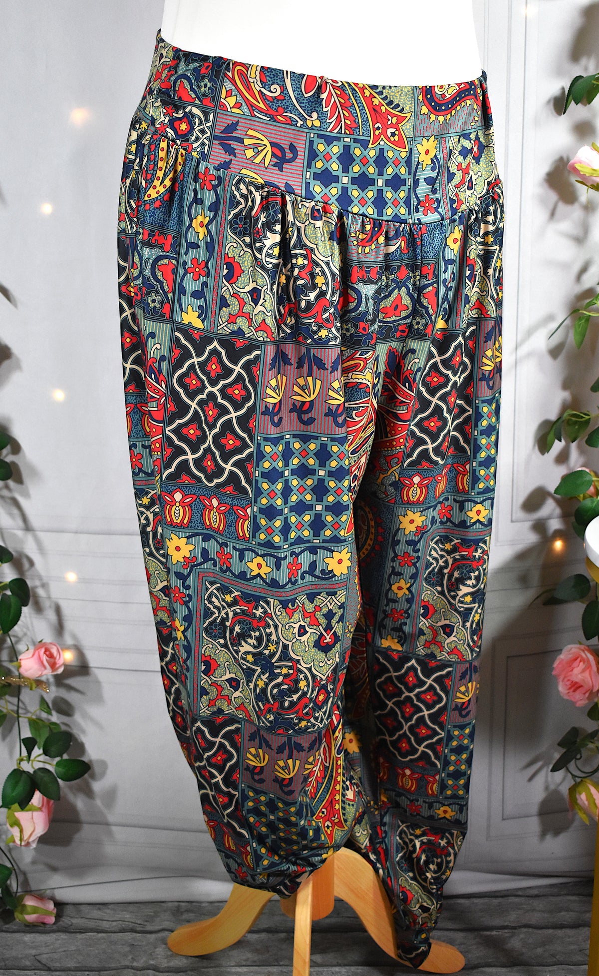 Pantalon coloré & fluide coupe sarouel