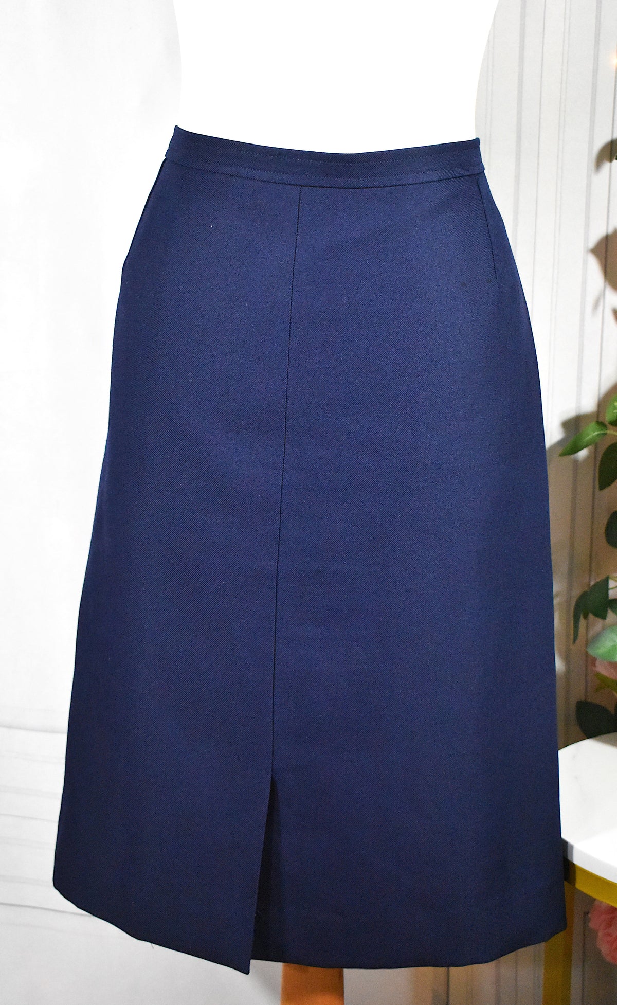 Jupe bleu marine unie
