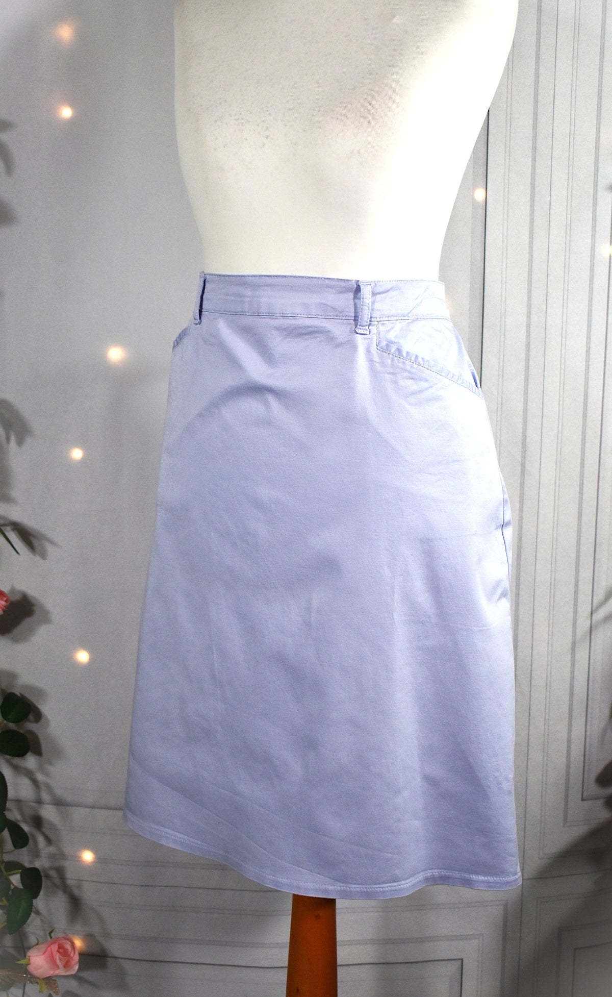 Jupe unie lila pastel