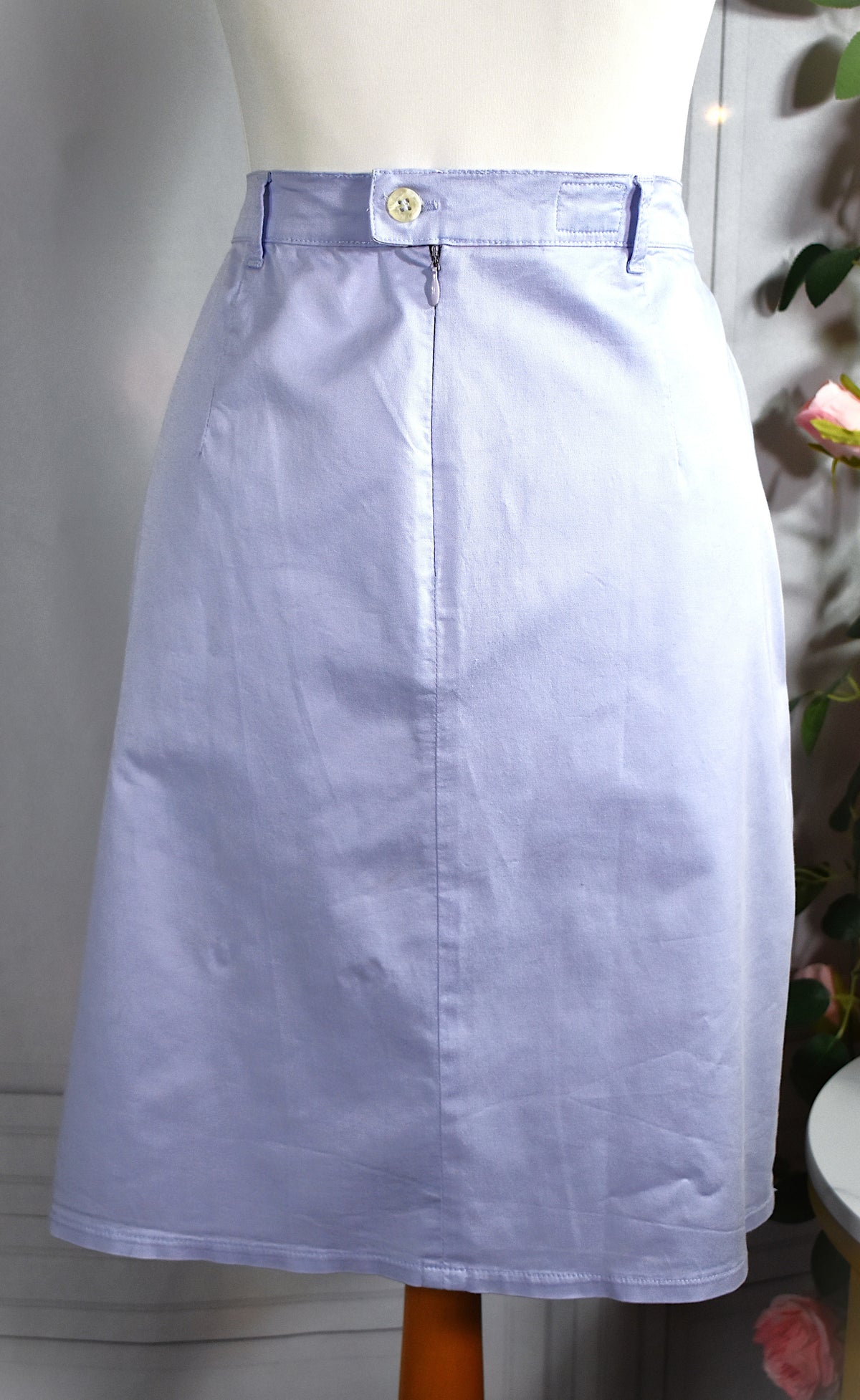 Jupe unie lila pastel