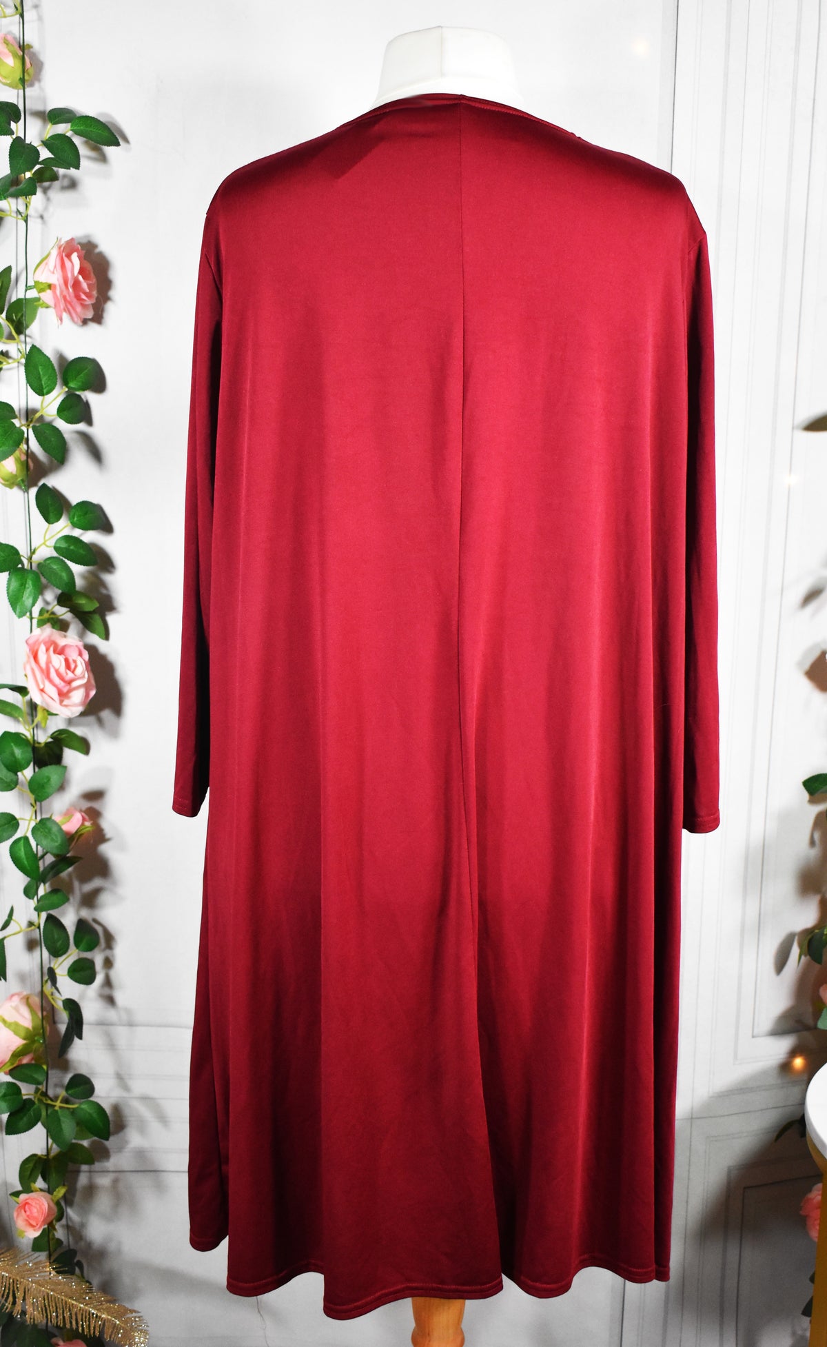 Robe en lycra bordeaux