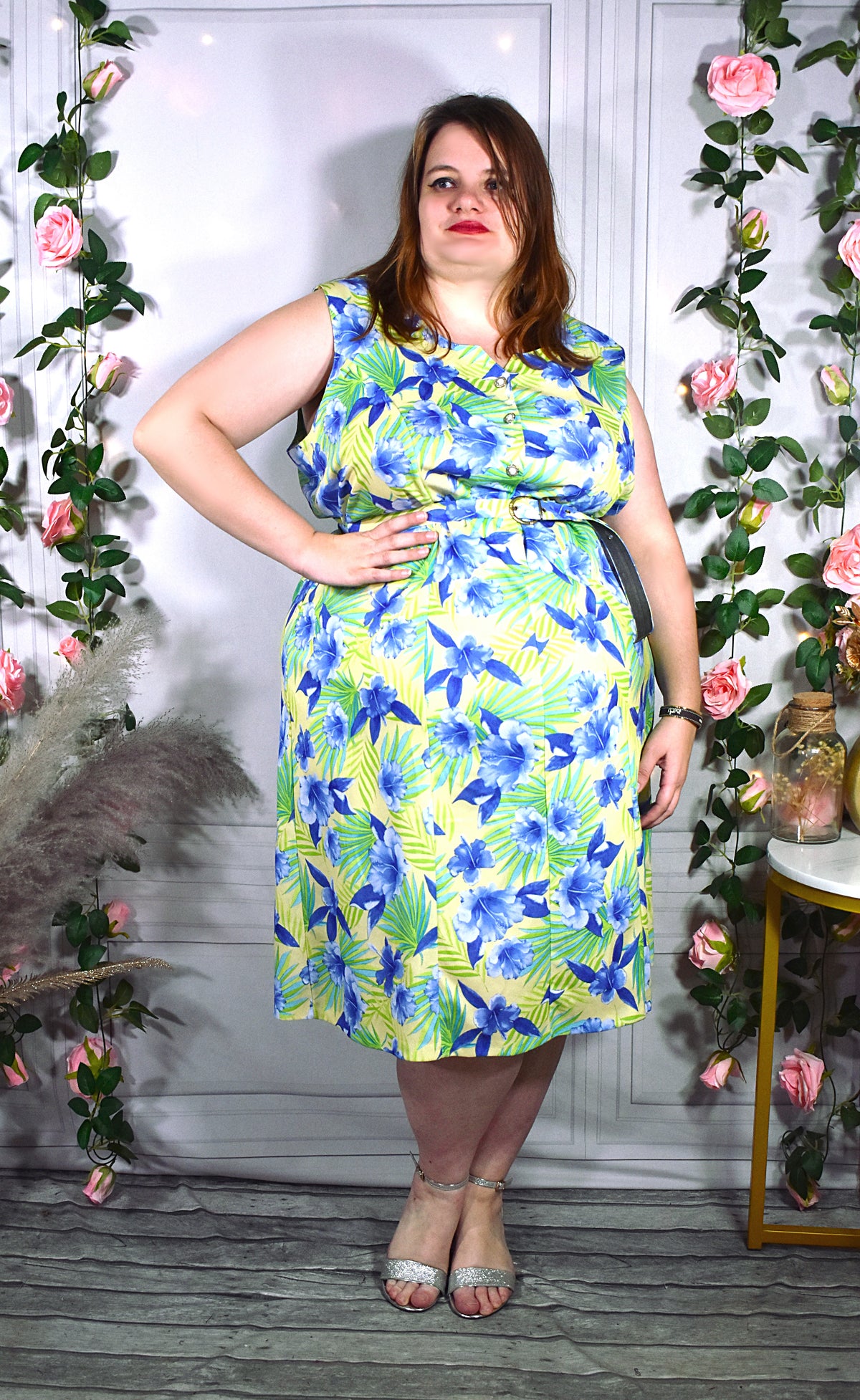 Robe fleurs tropicales