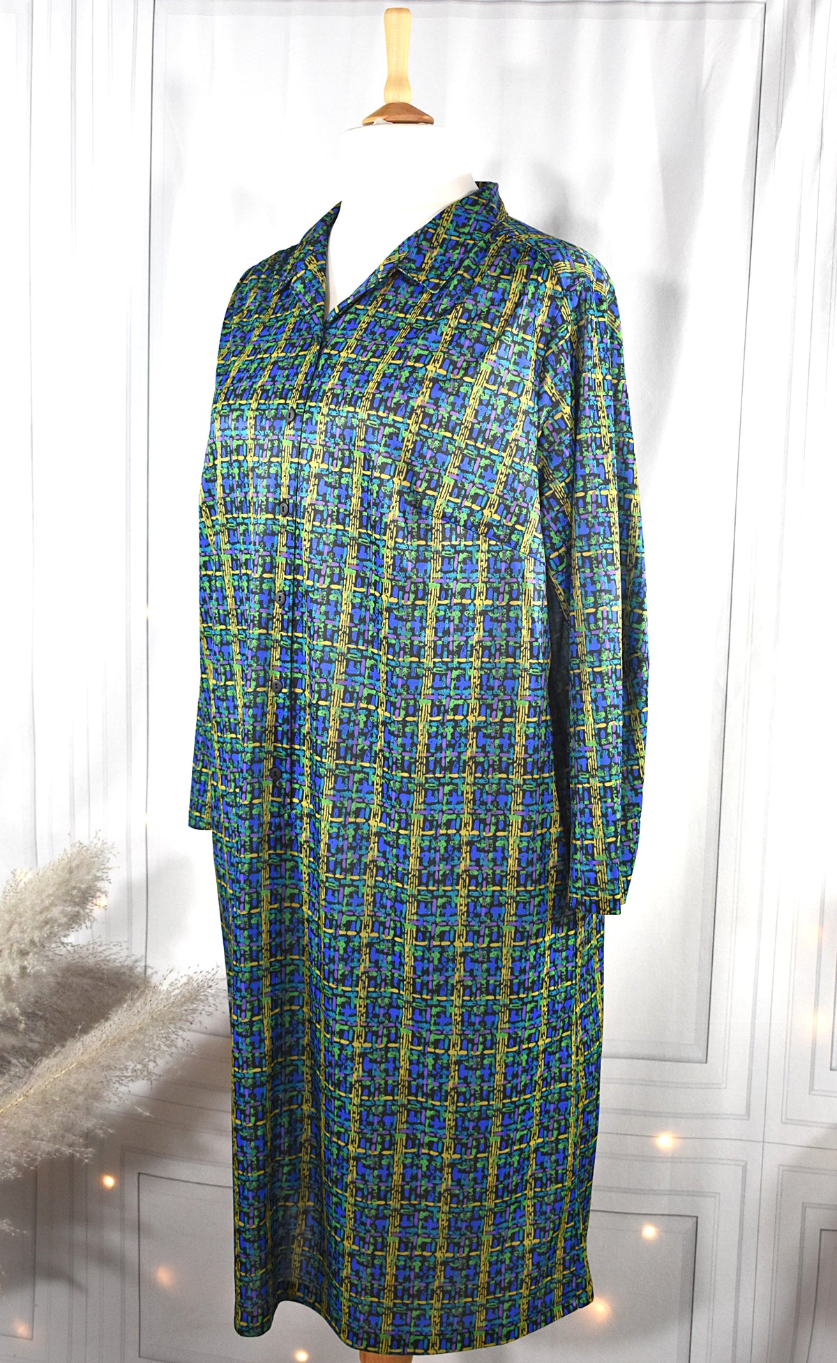 Robe néoprène aux motifs colorés