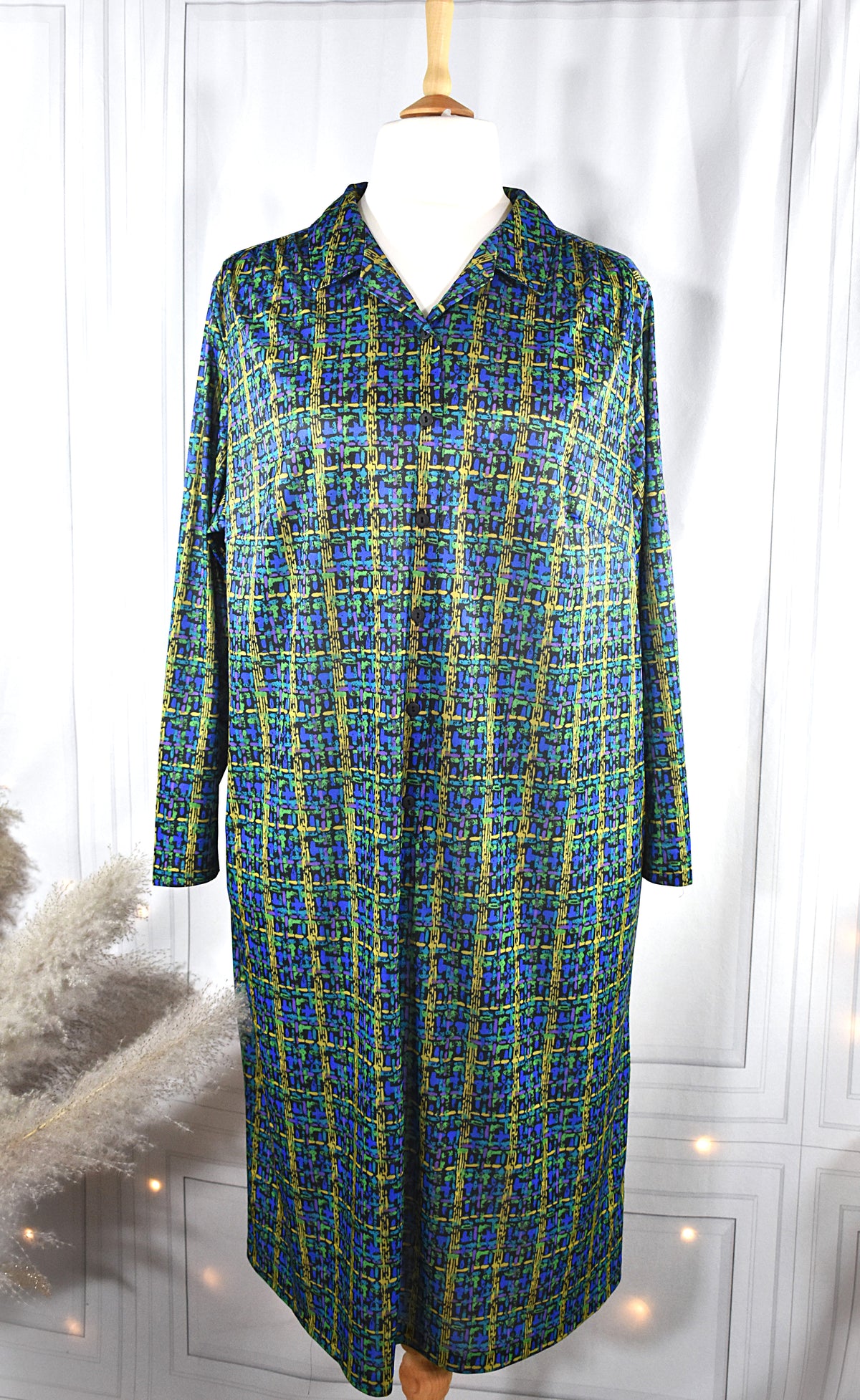 Robe néoprène aux motifs colorés
