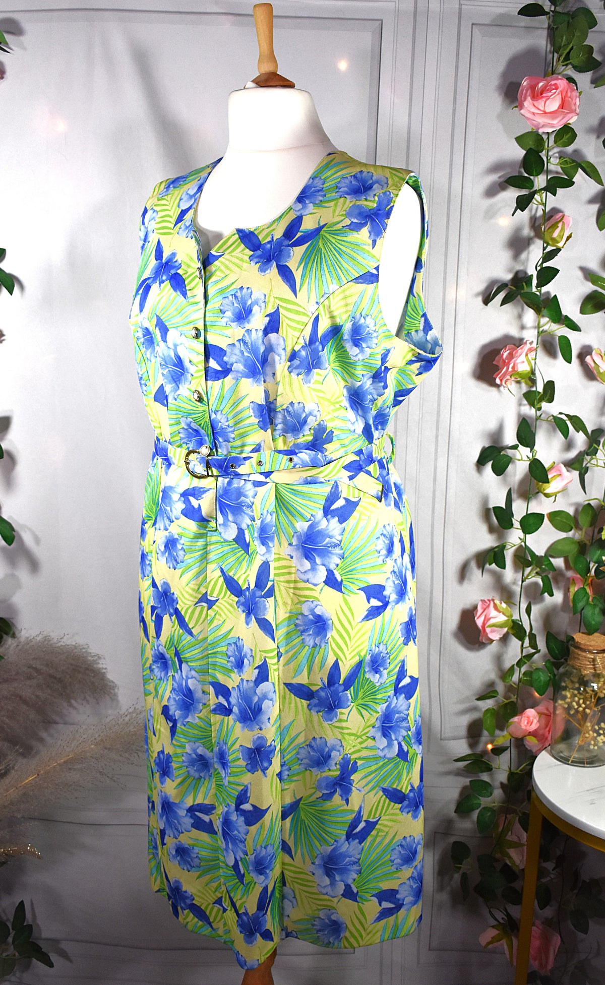 Robe fleurs tropicales