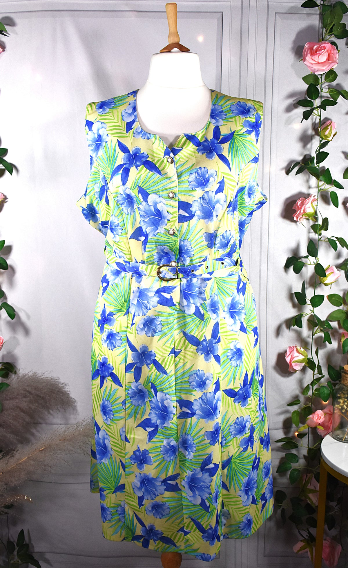 Robe fleurs tropicales