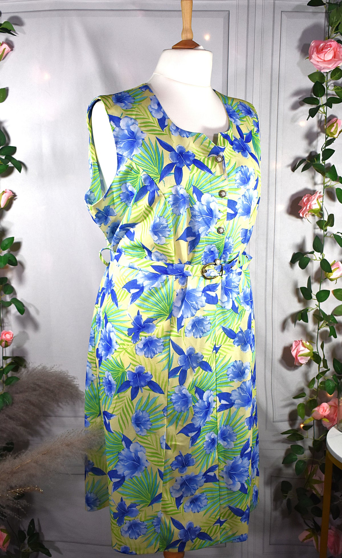 Robe fleurs tropicales