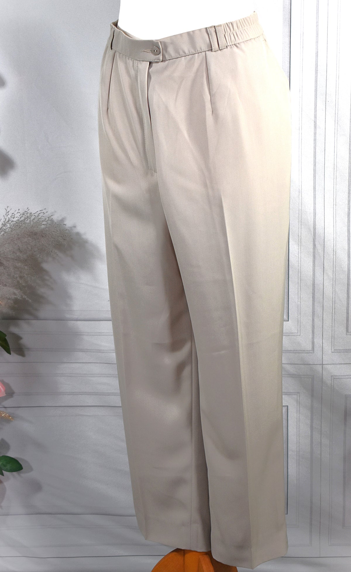 Pantalon beige à pinces