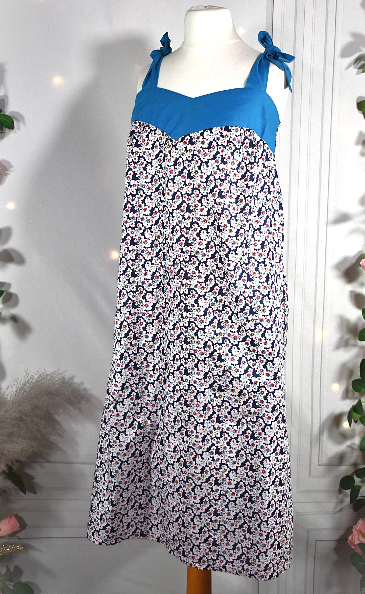Robe à fleurs en coton
