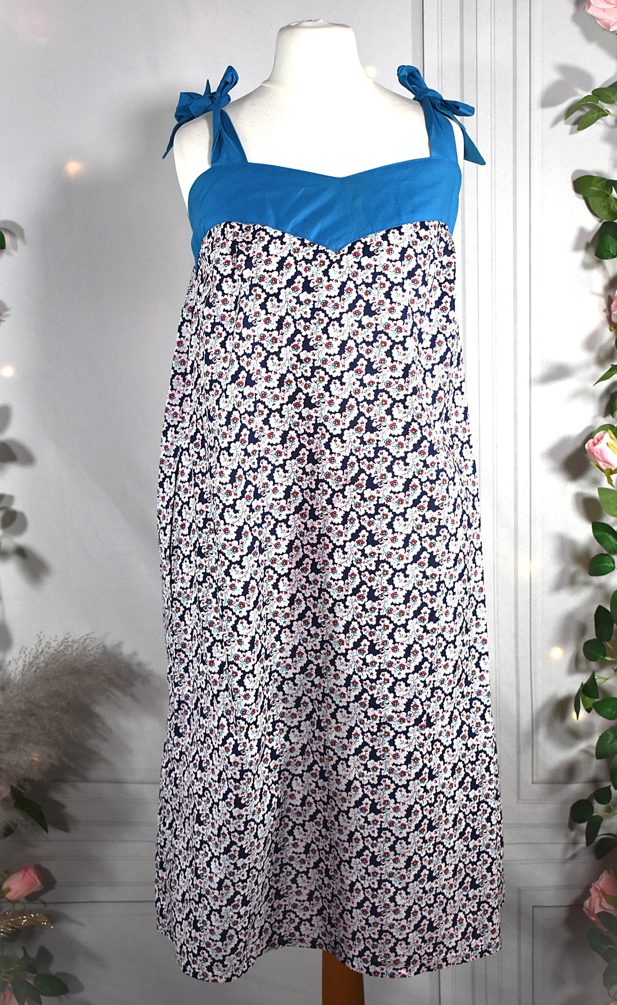 Robe à fleurs en coton