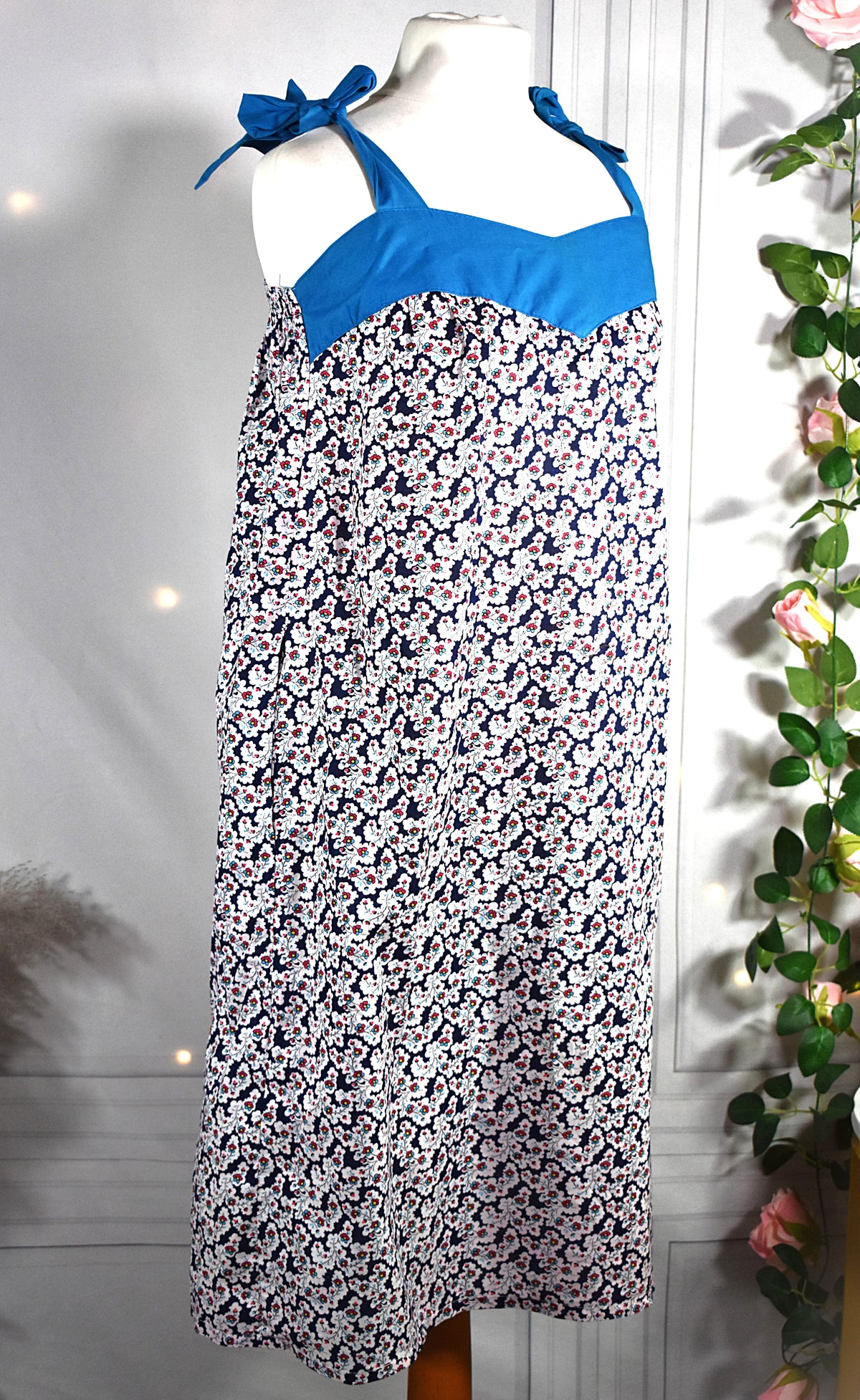 Robe à fleurs en coton