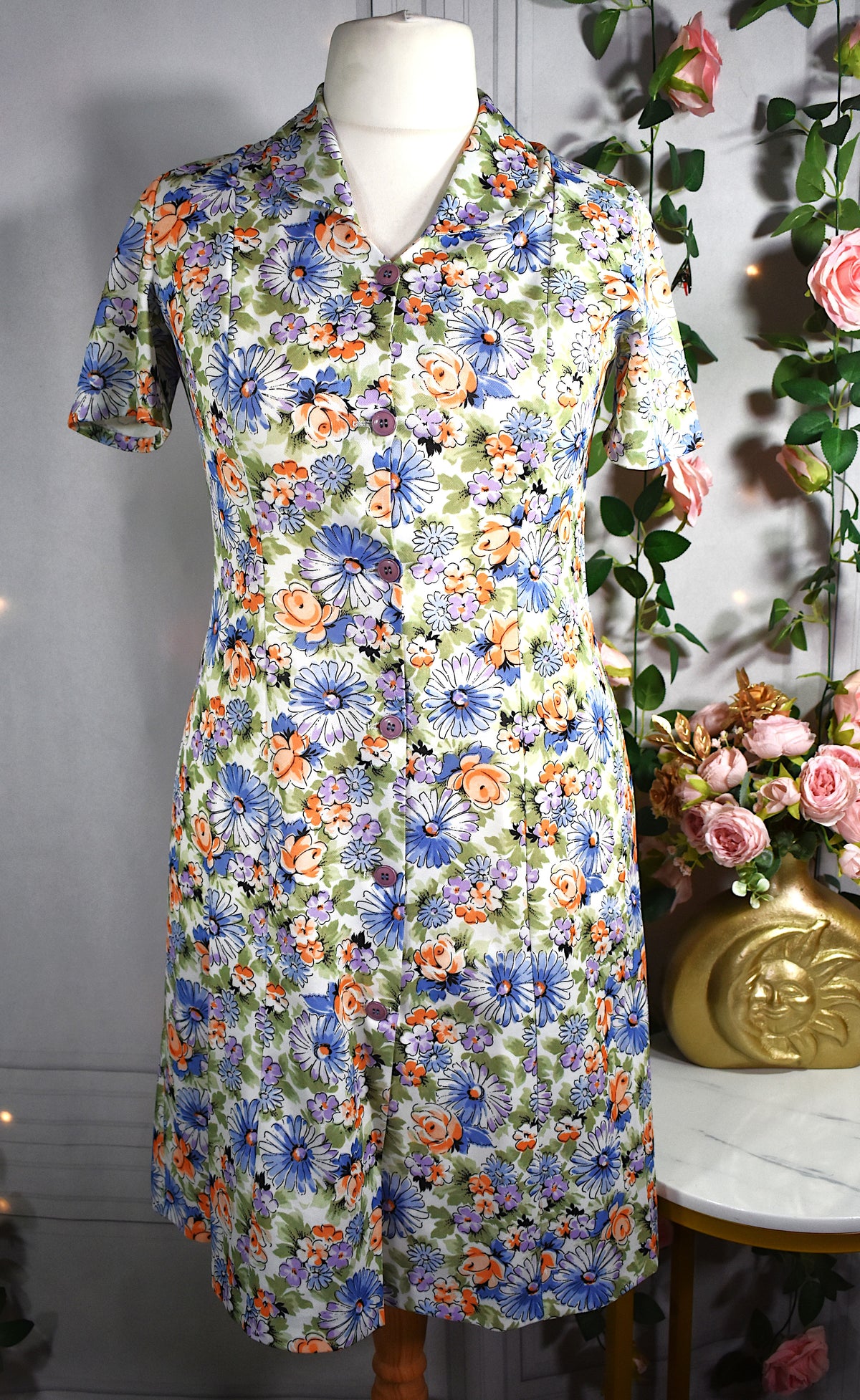 Robe à fleurs vintage
