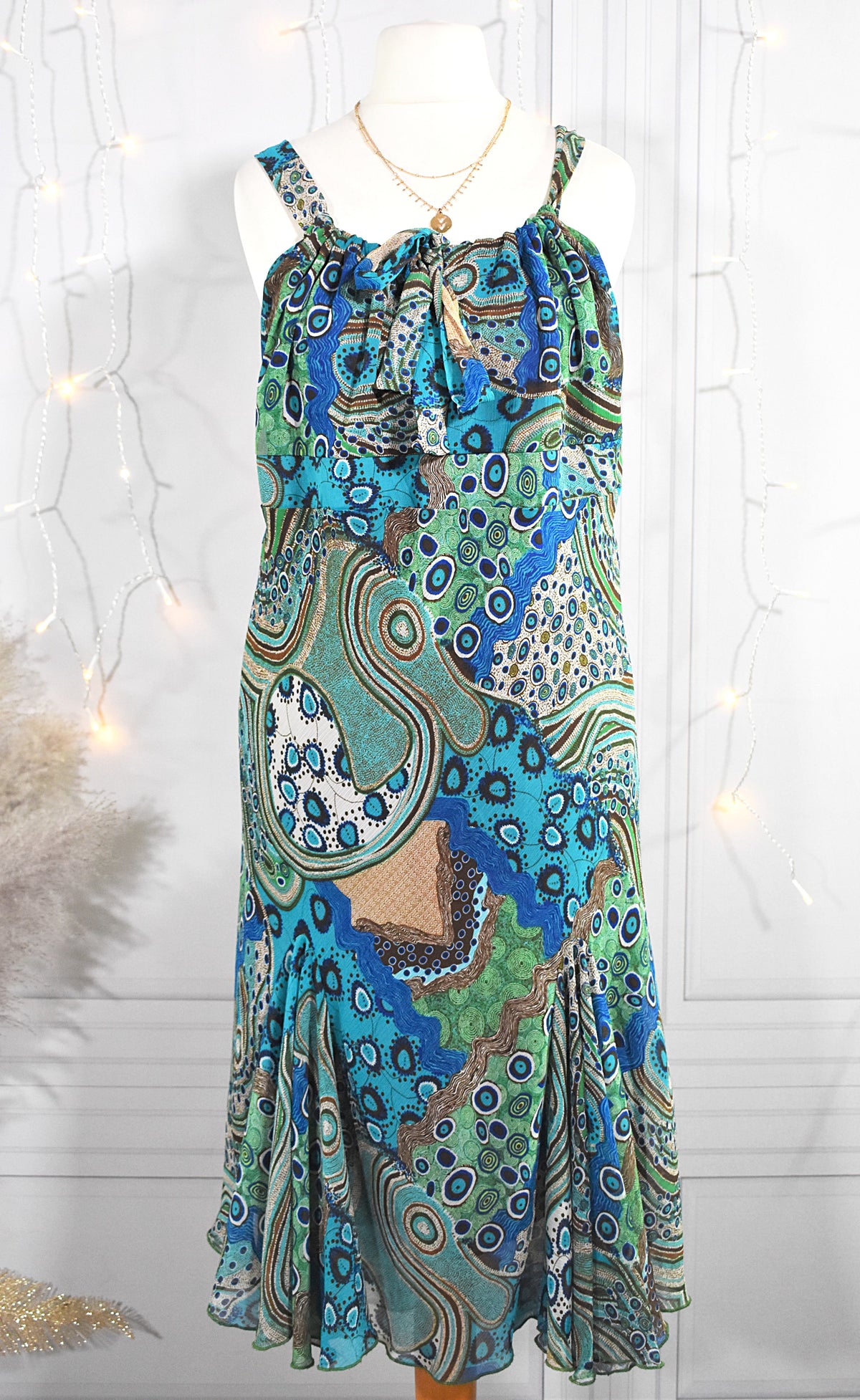 Robe mesh à motifs