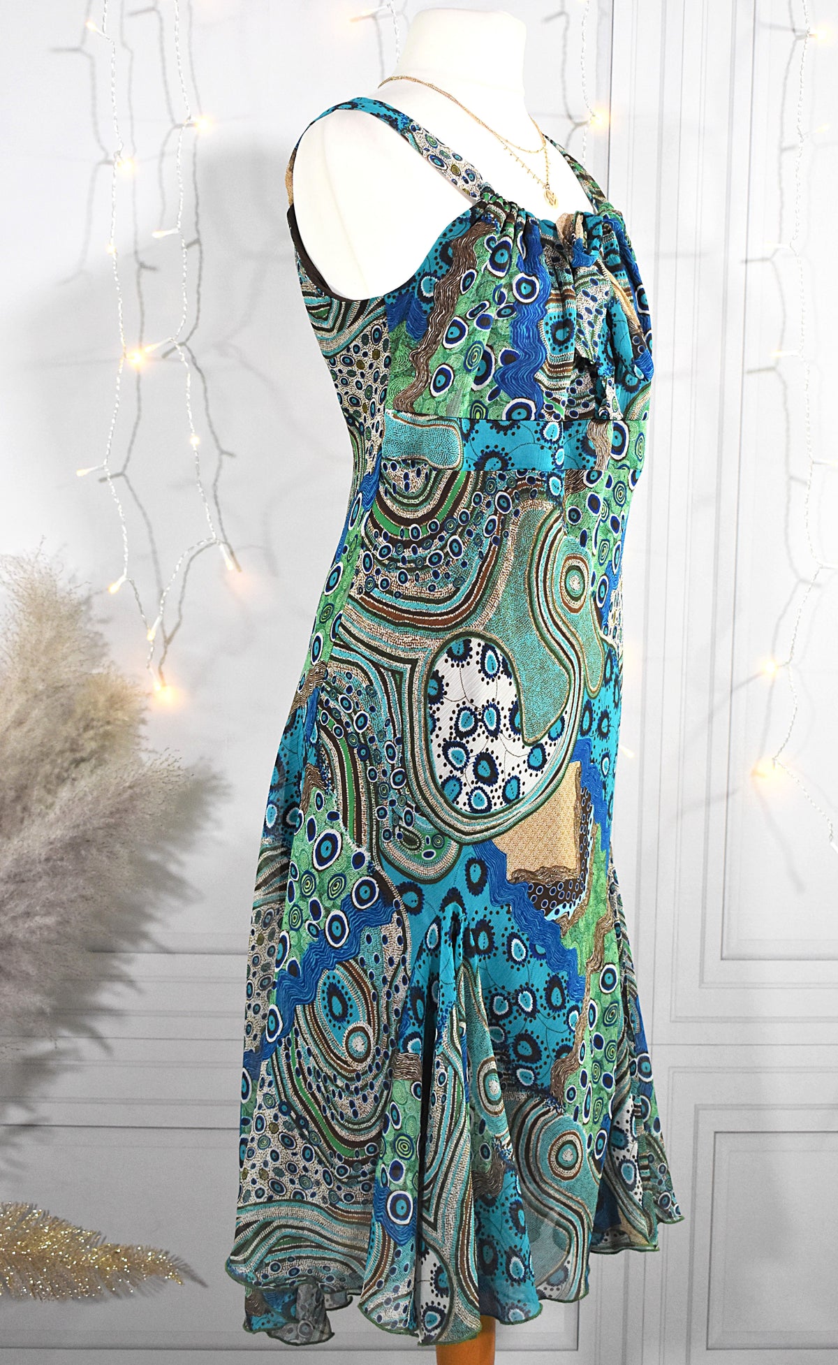Robe mesh à motifs