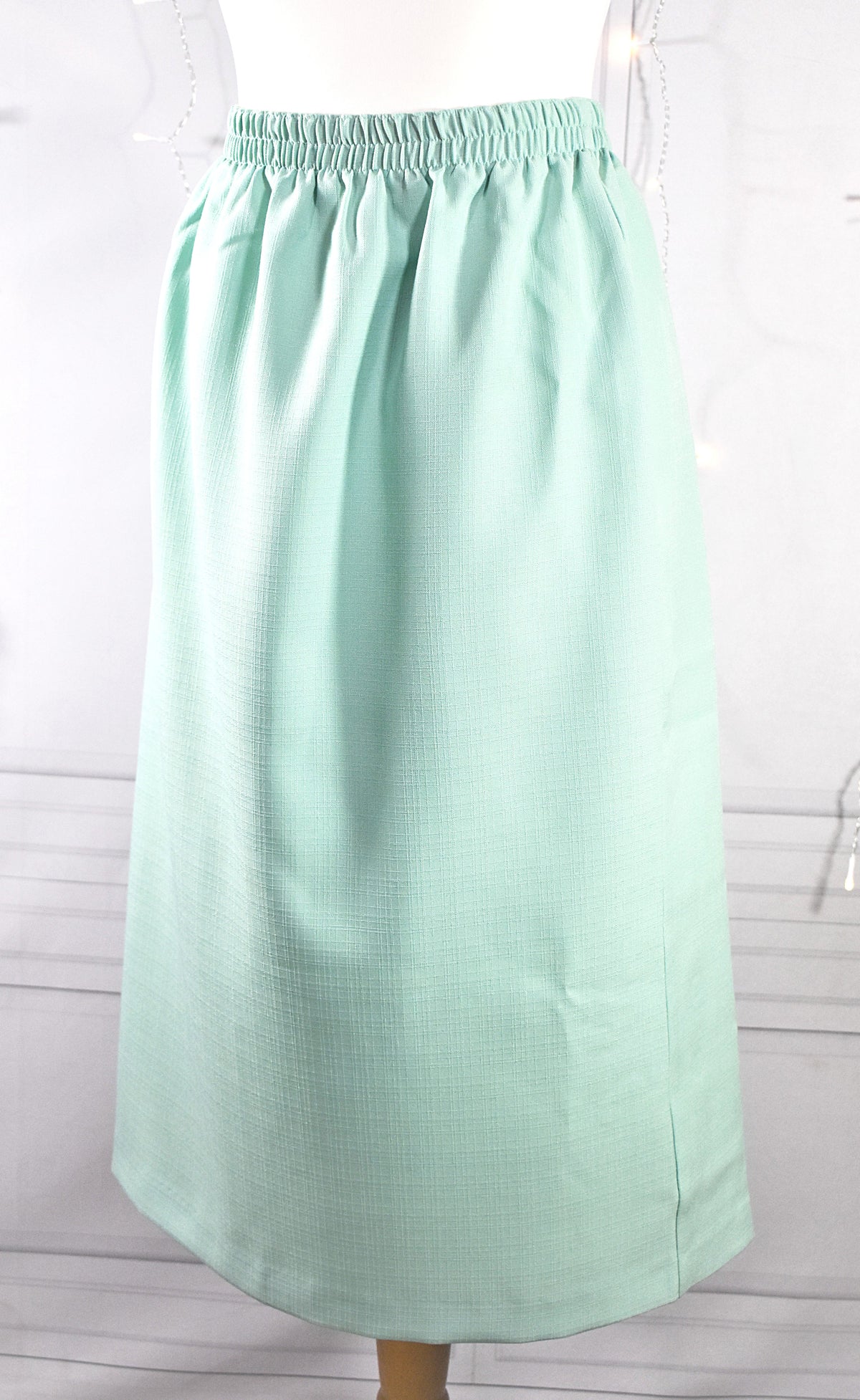 Jupe droite vert menthe