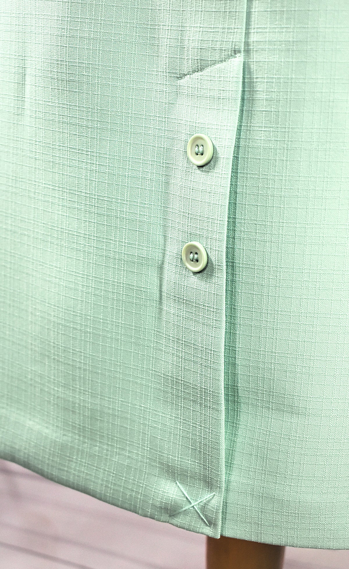 Jupe droite vert menthe