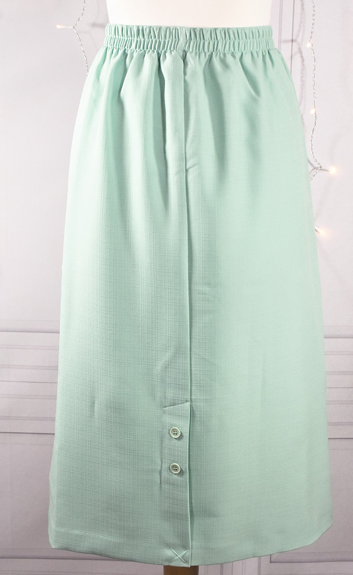 Jupe droite vert menthe