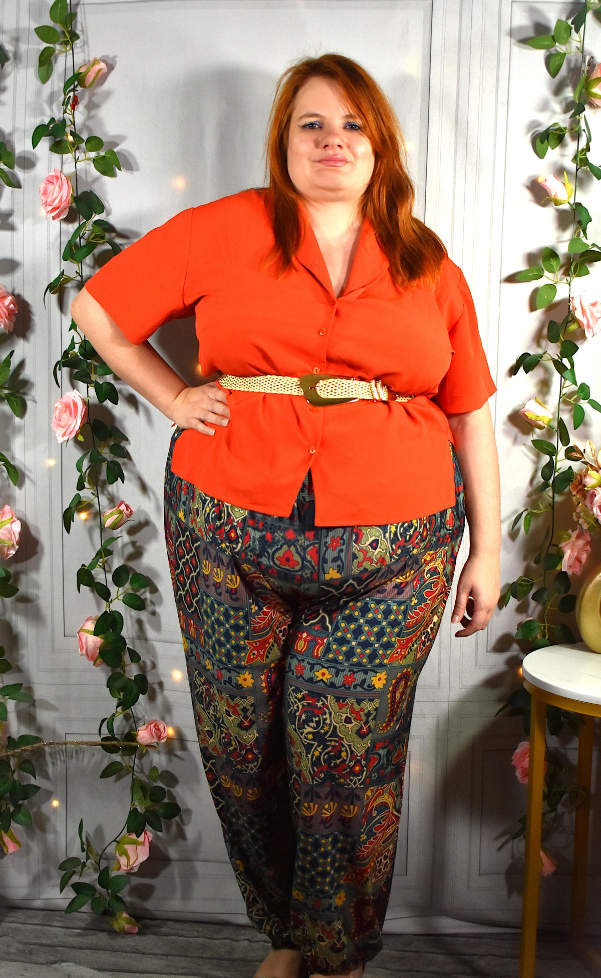 Pantalon coloré & fluide coupe sarouel