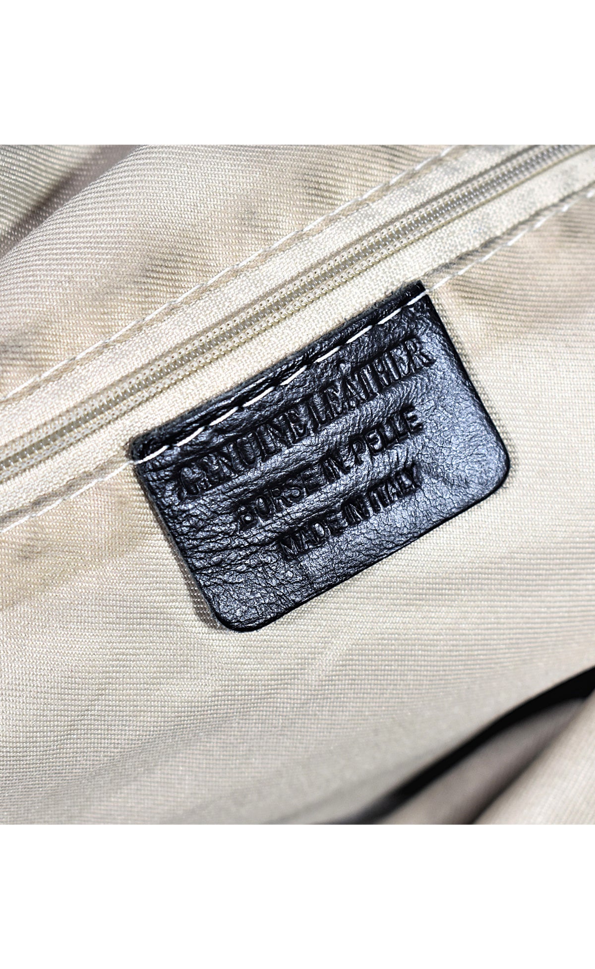 Grand sac à main en cuir bleu marine