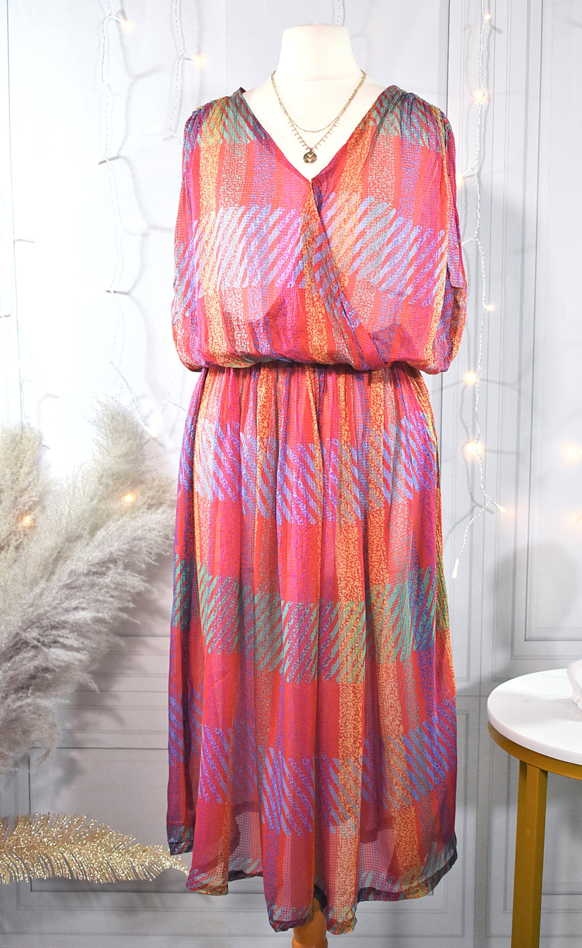 Robe de plage en soie
