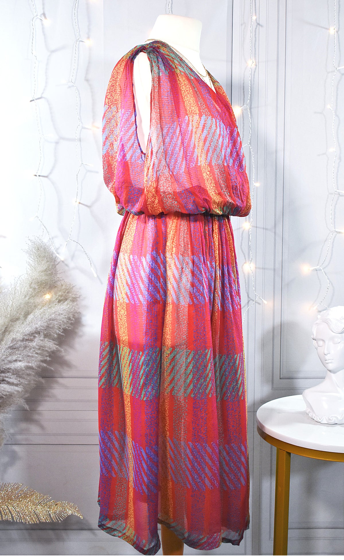 Robe de plage en soie