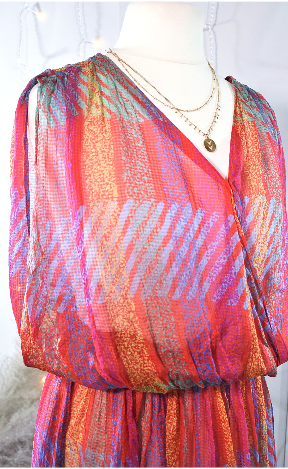 Robe de plage en soie