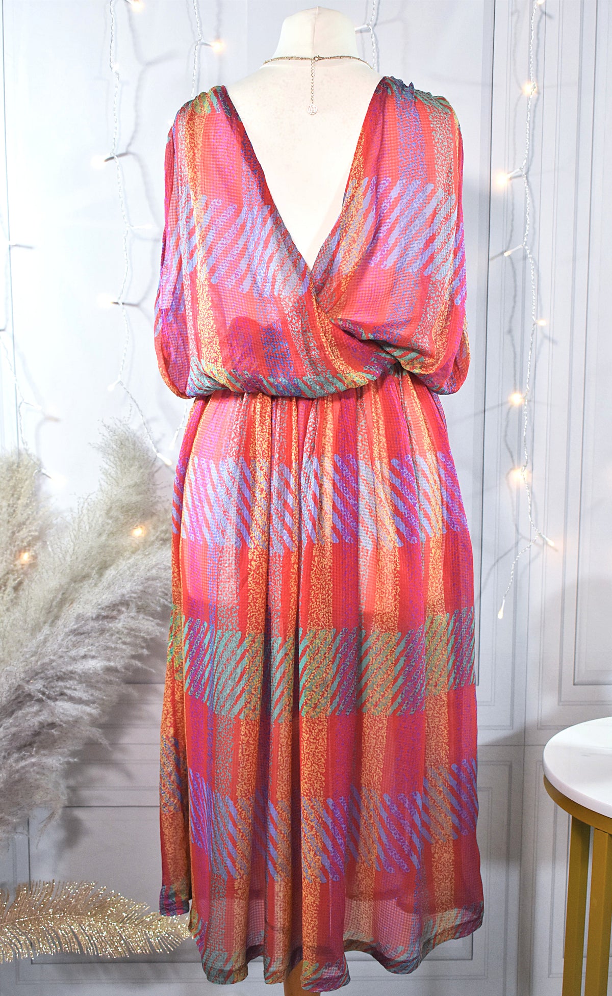 Robe de plage en soie
