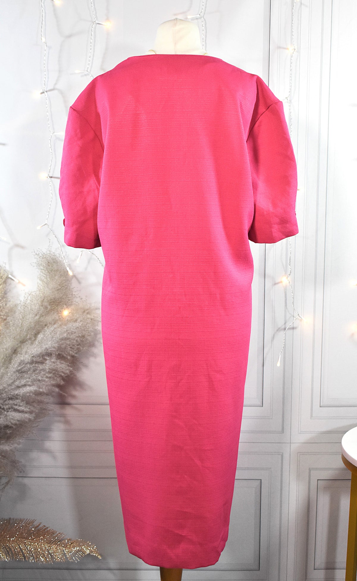 Robe droite rose chic