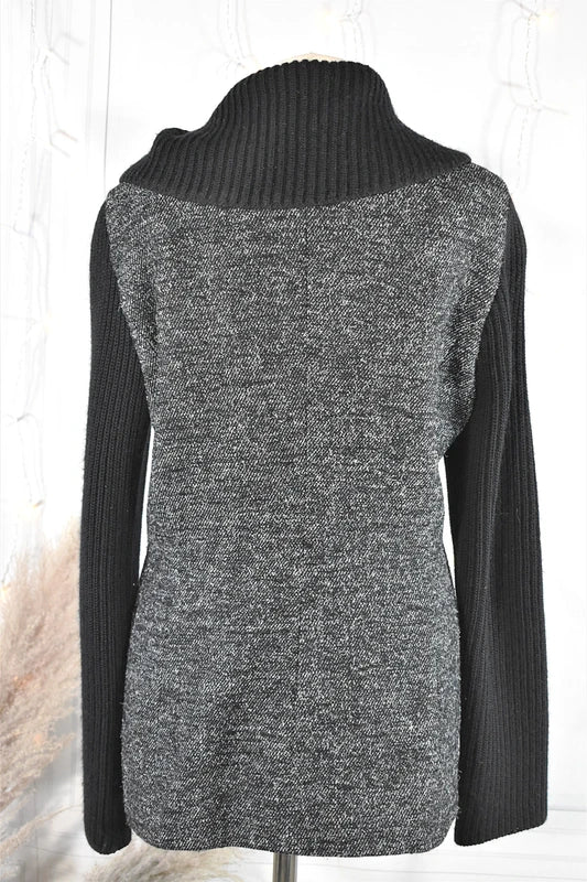 Veste bimatière grise et noire Georges Rech – Made in France