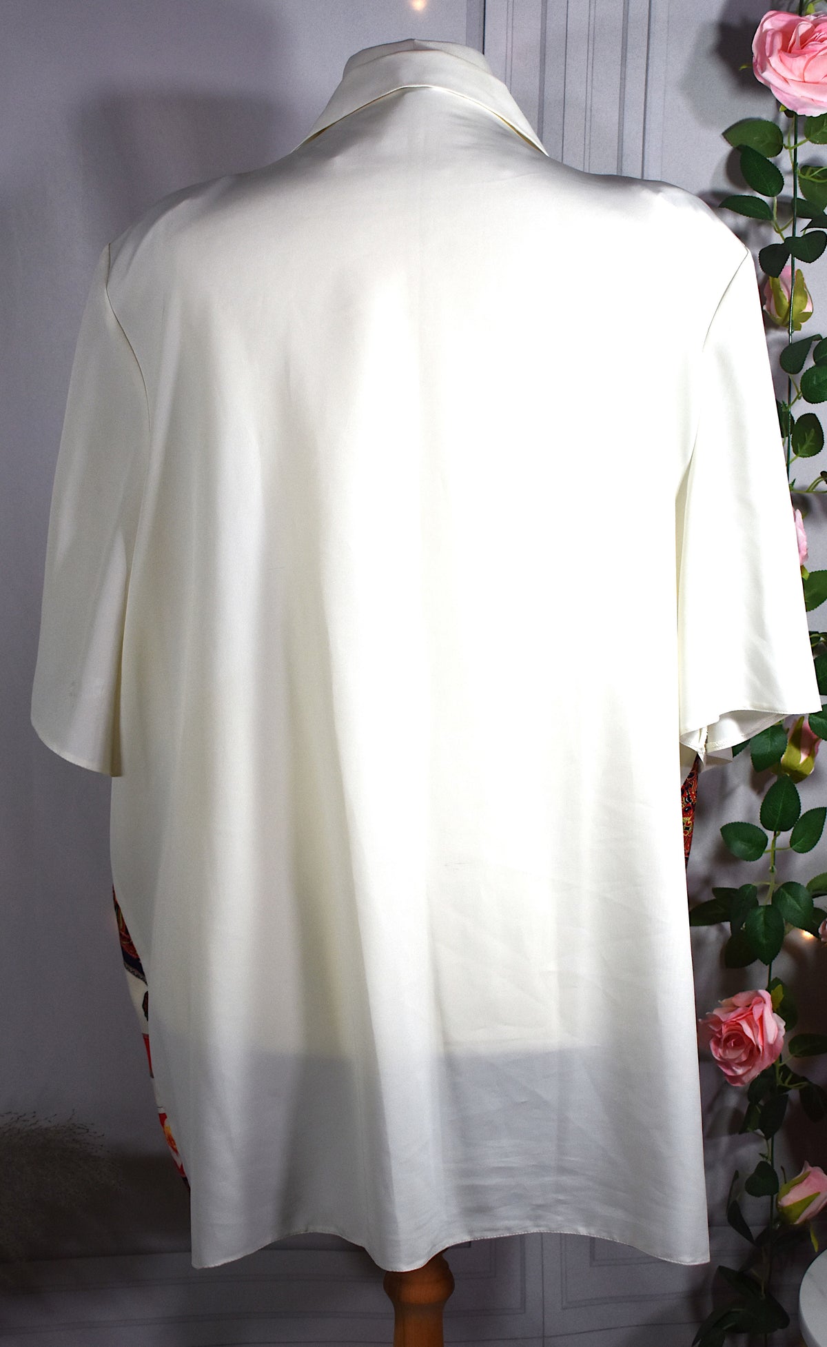 Chemise 2en1 blanche & fleurie