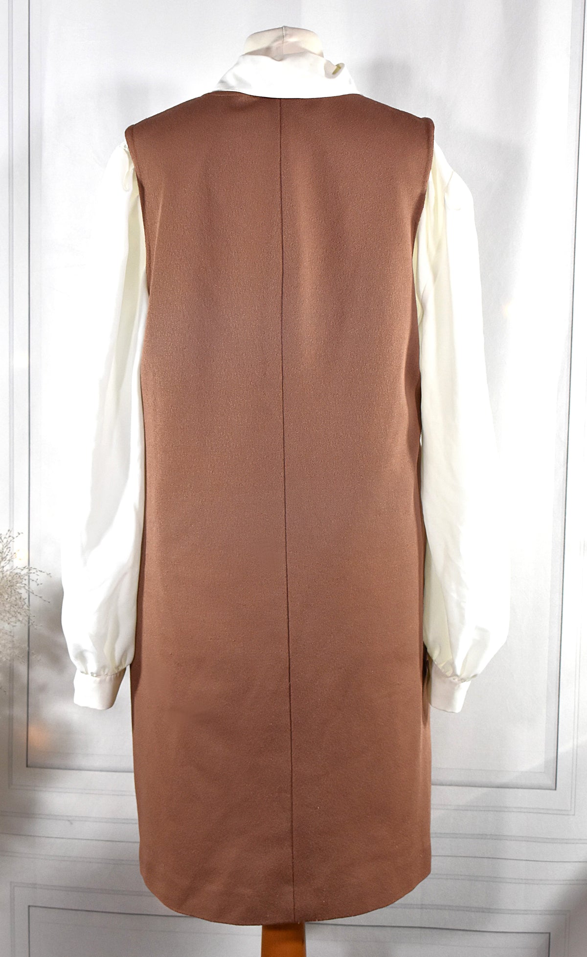 Robe chasuble marron