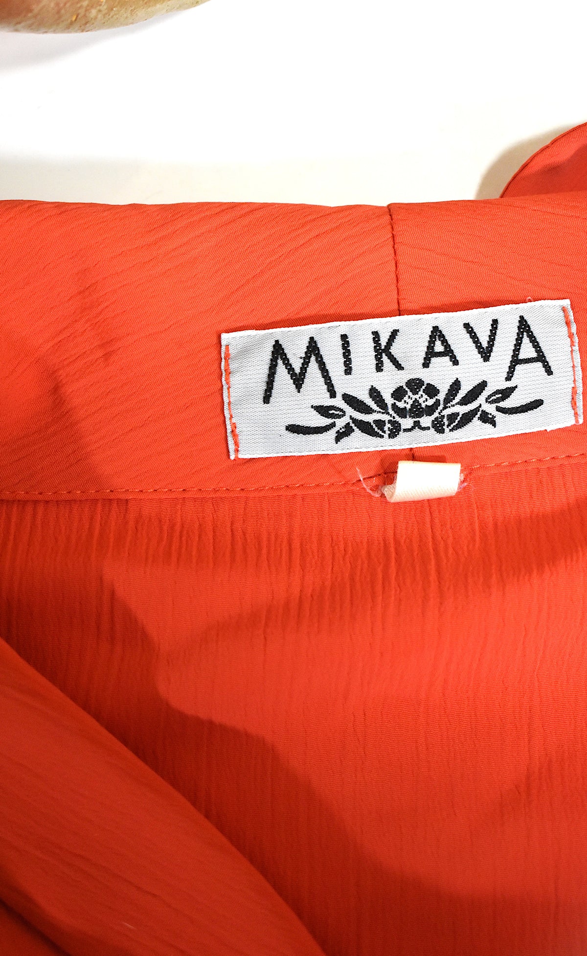Chemise fluide orange corail