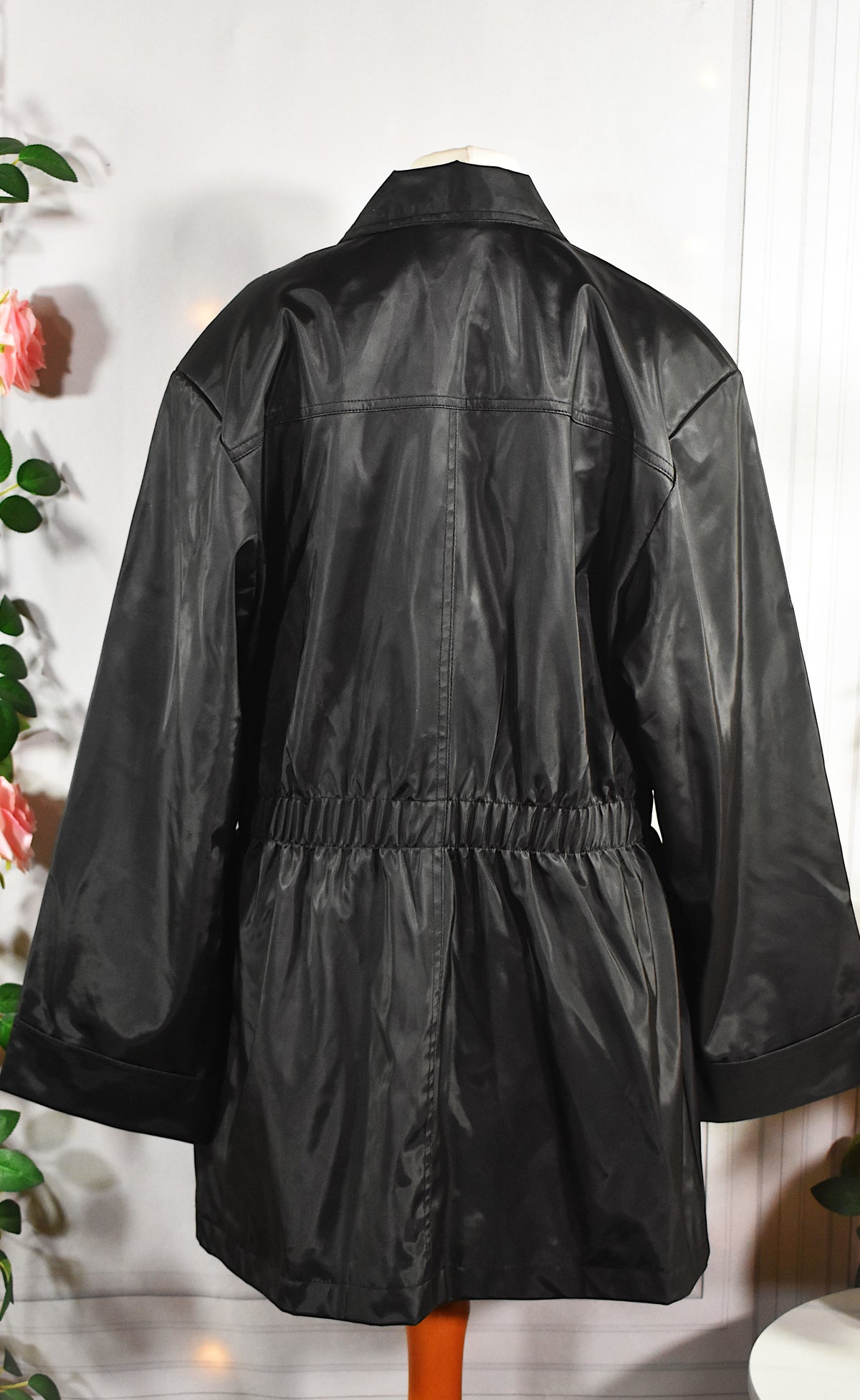 Imperméable cintré noir