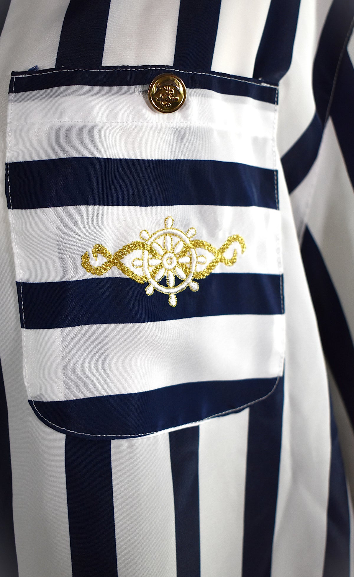 Chemise fluide rayures style marinière