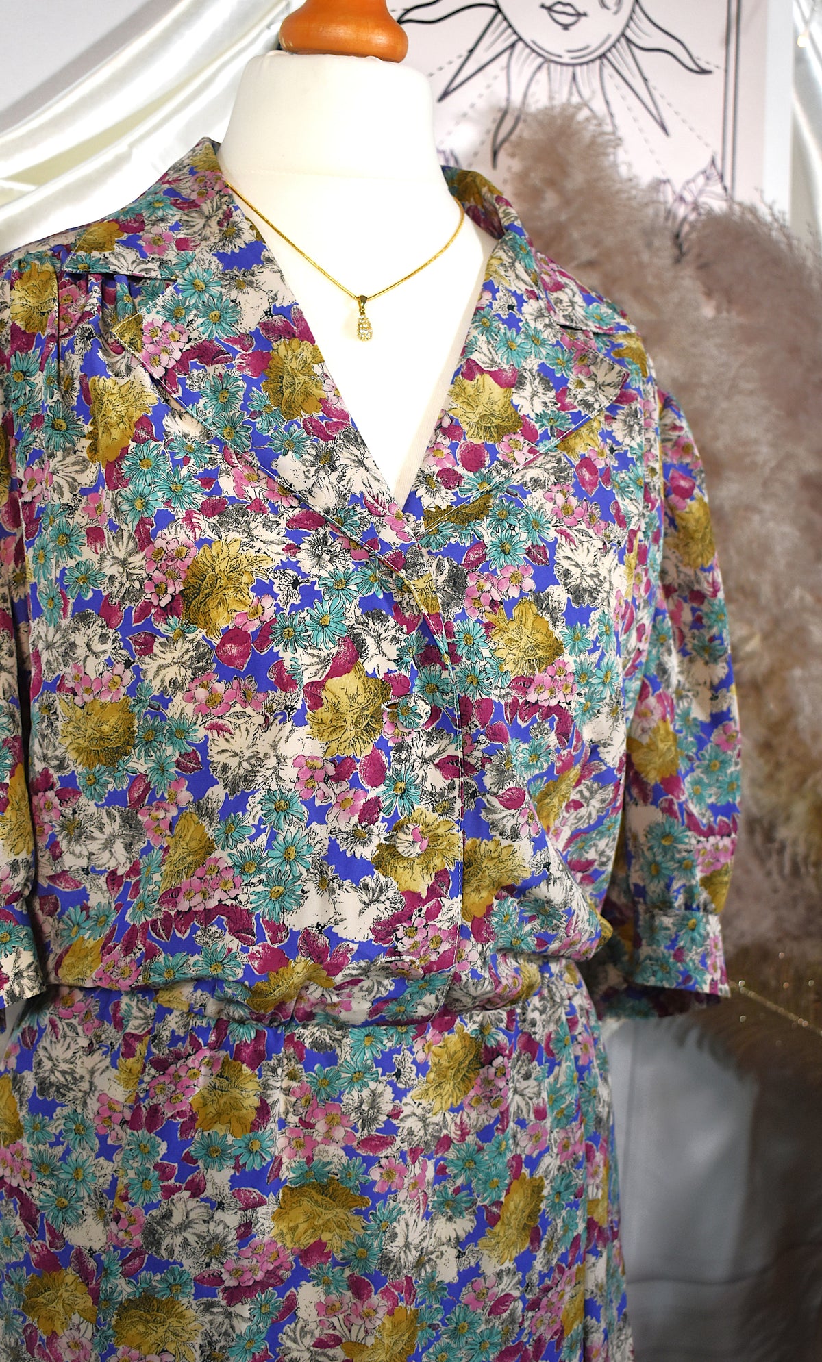 Robe imprimé floral multicolore