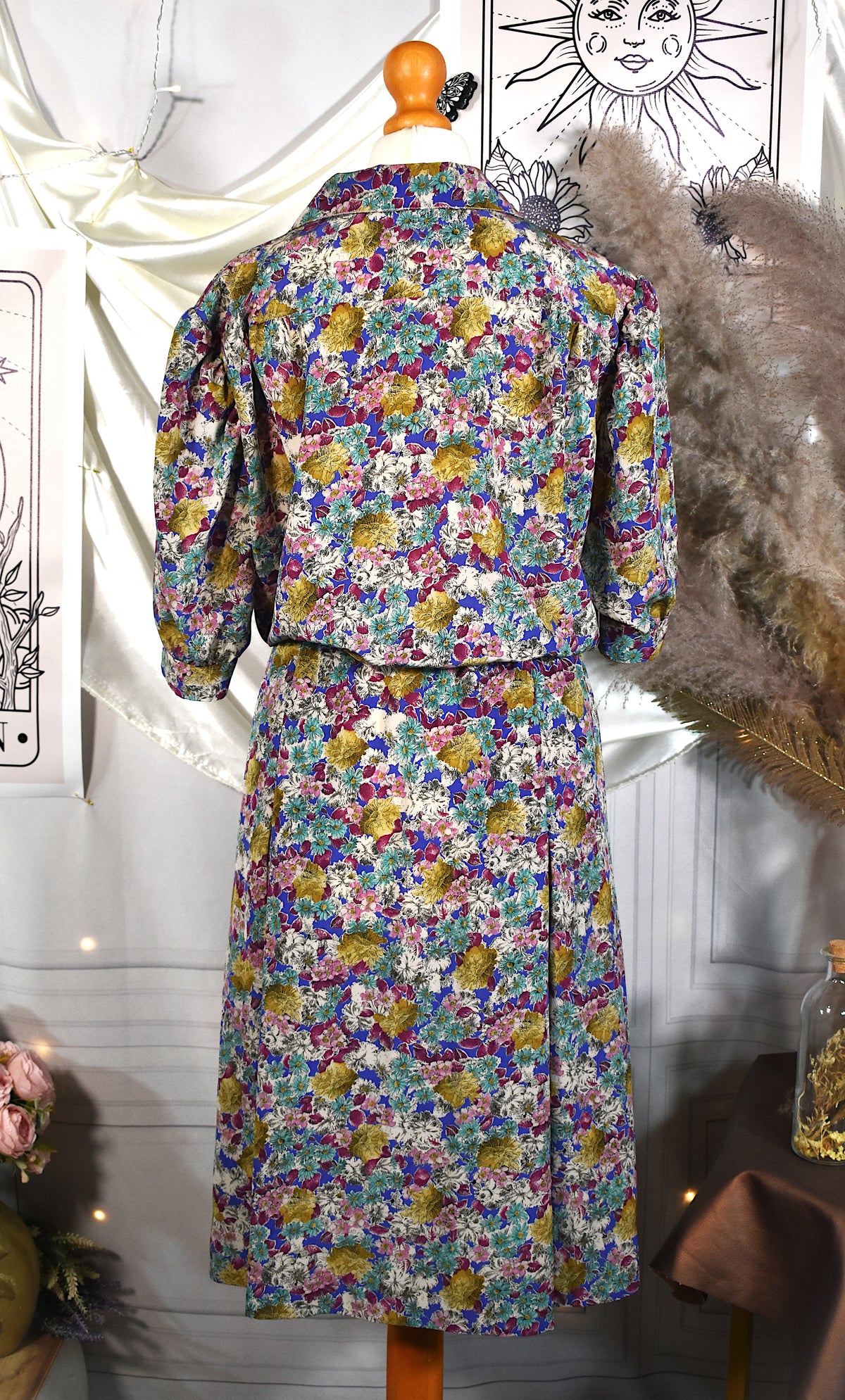 Robe imprimé floral multicolore