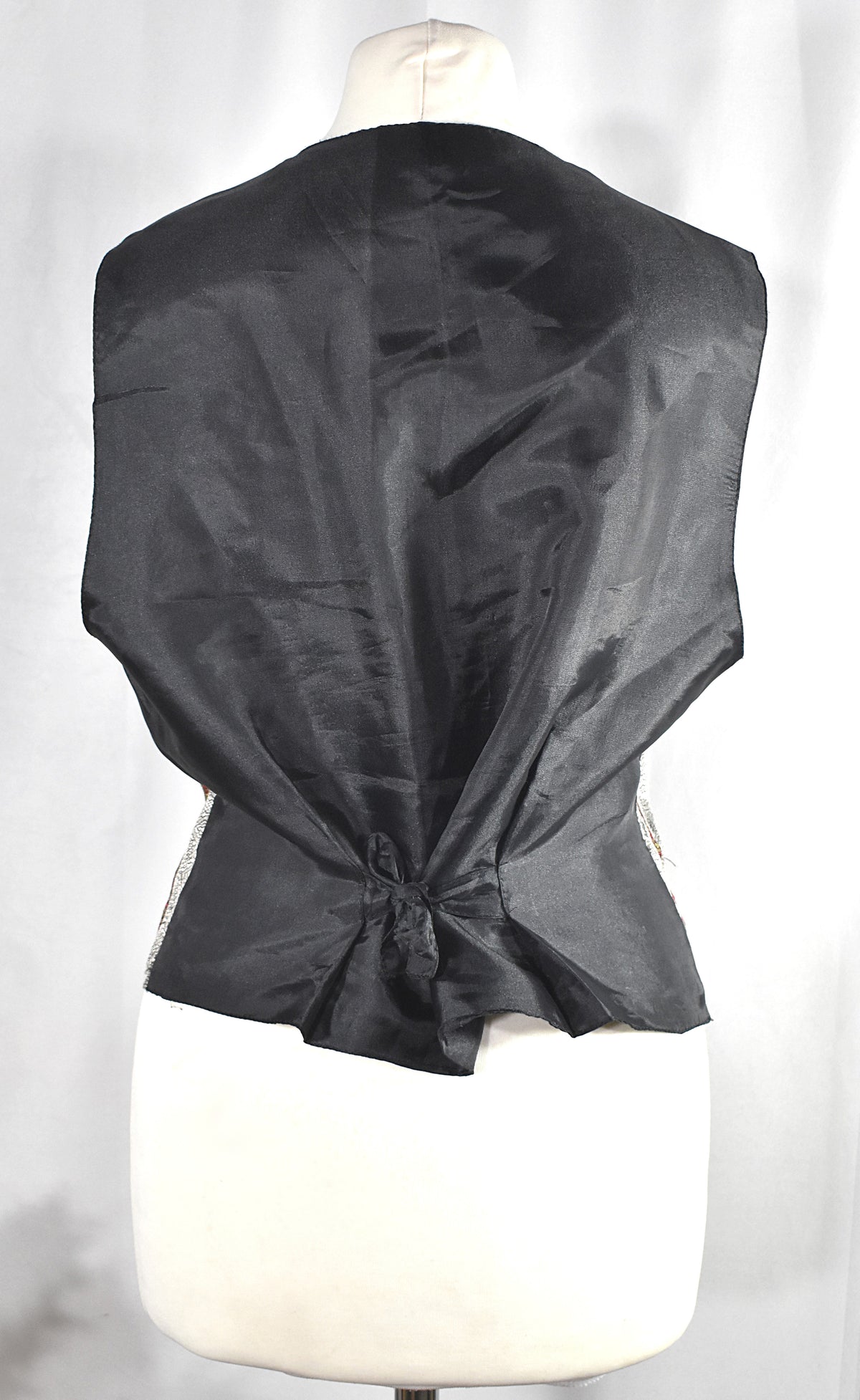 Gilet sans manche brocart vintage - Made in France