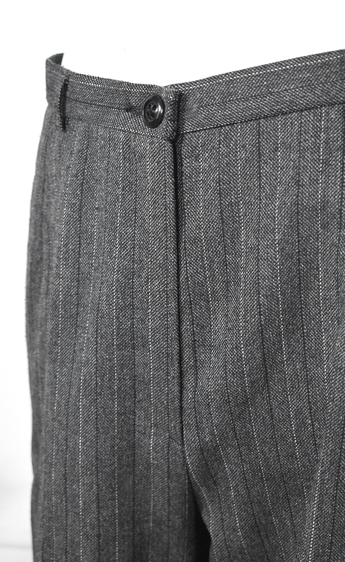 Pantalon en laine mélangée gris Bruno St Hilaire