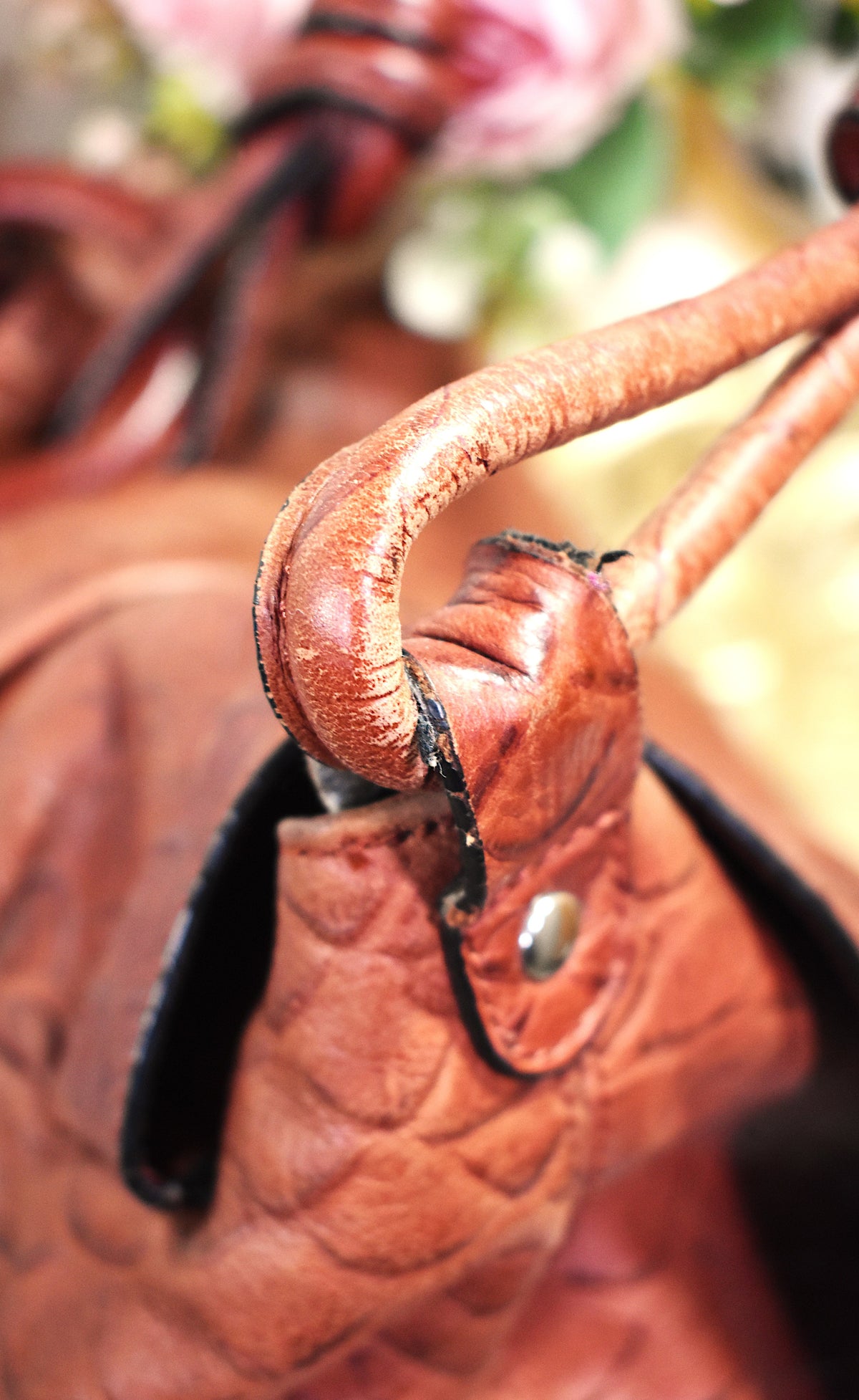 Sac fourre-tout similicuir marron