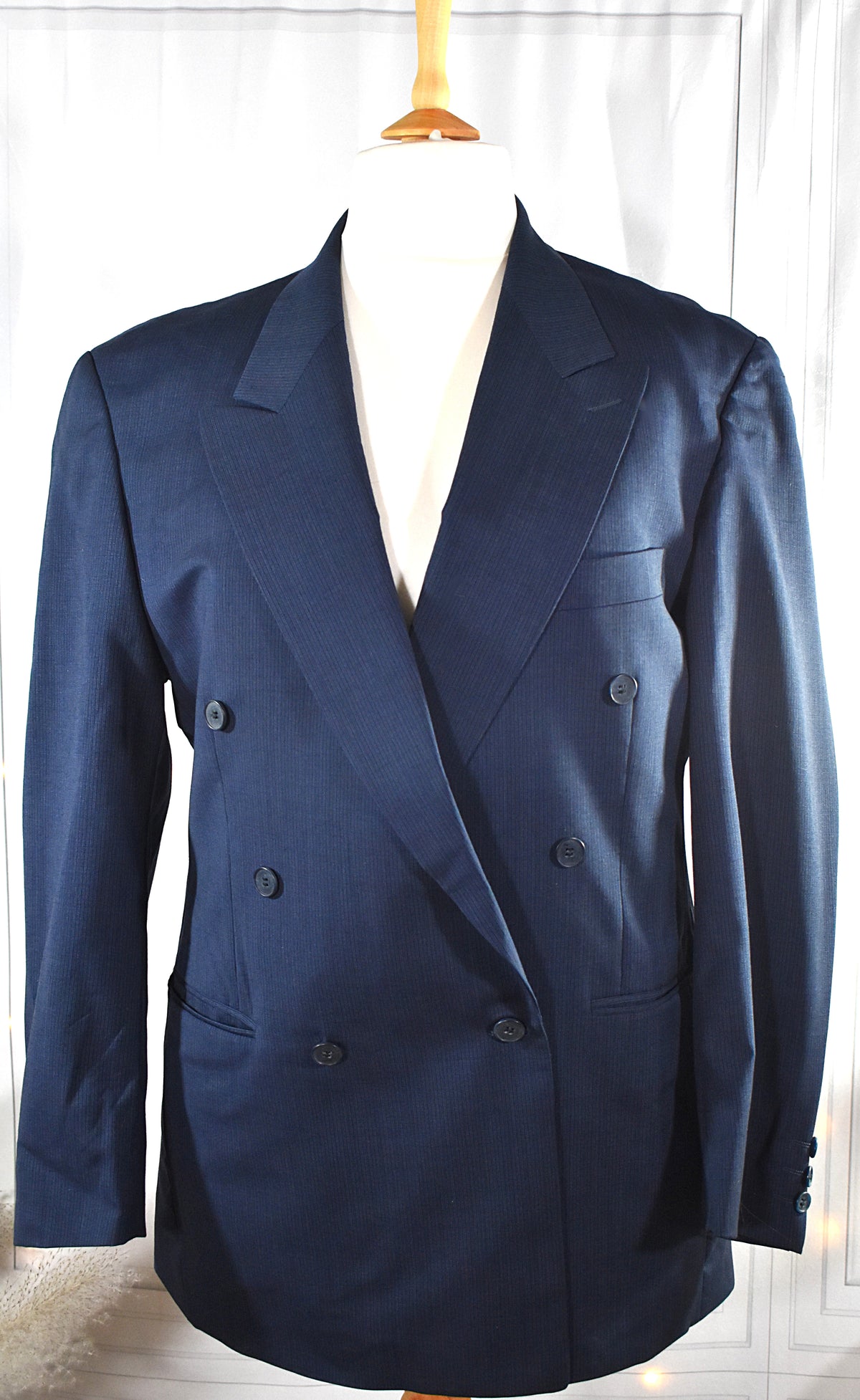 Blazer en laine bleue Pierre Cardin