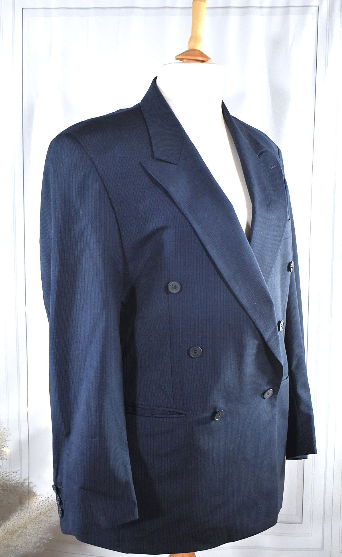 Blazer en laine bleue Pierre Cardin