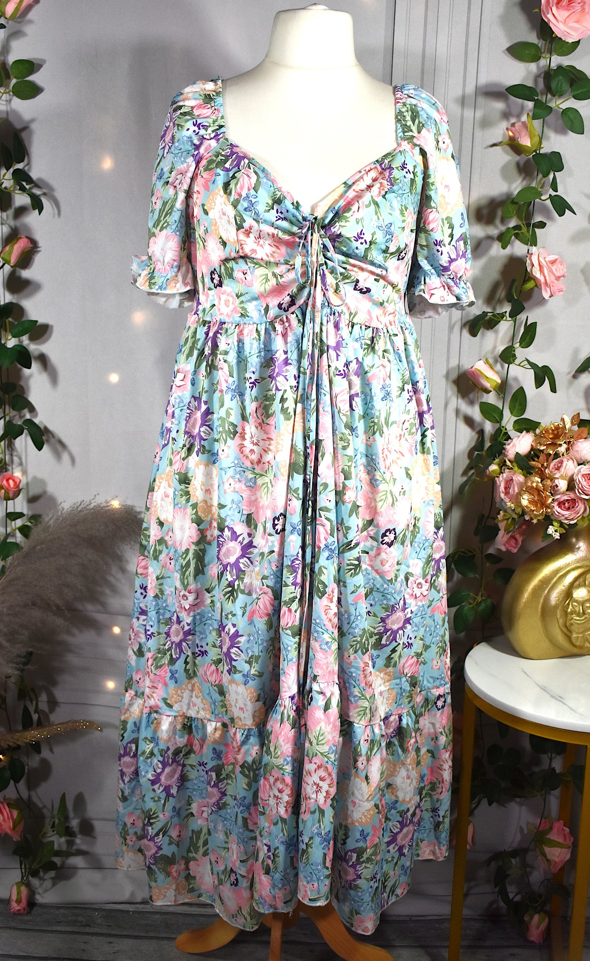 Robe romantique à l'imprimé floral