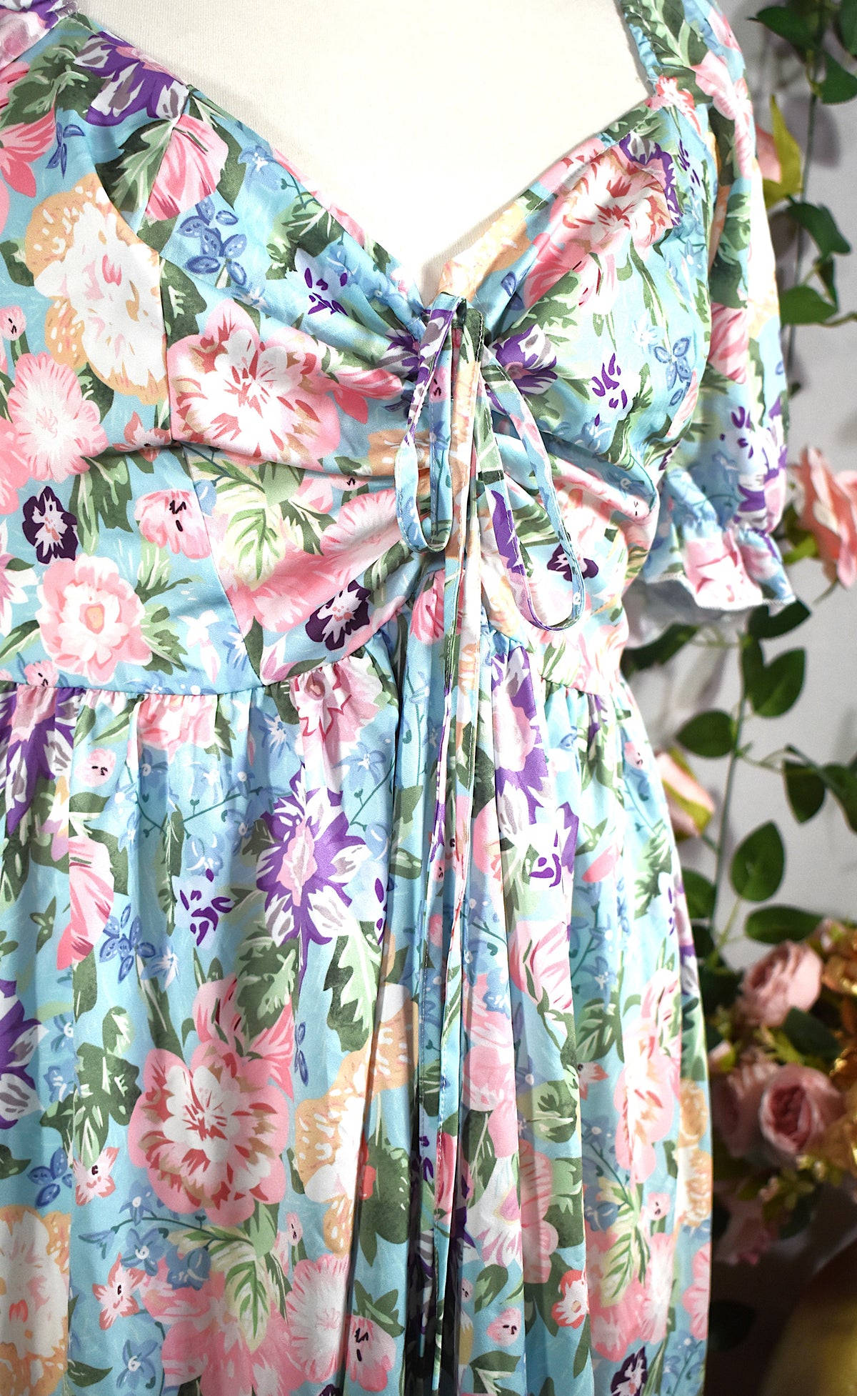 Robe romantique à l'imprimé floral