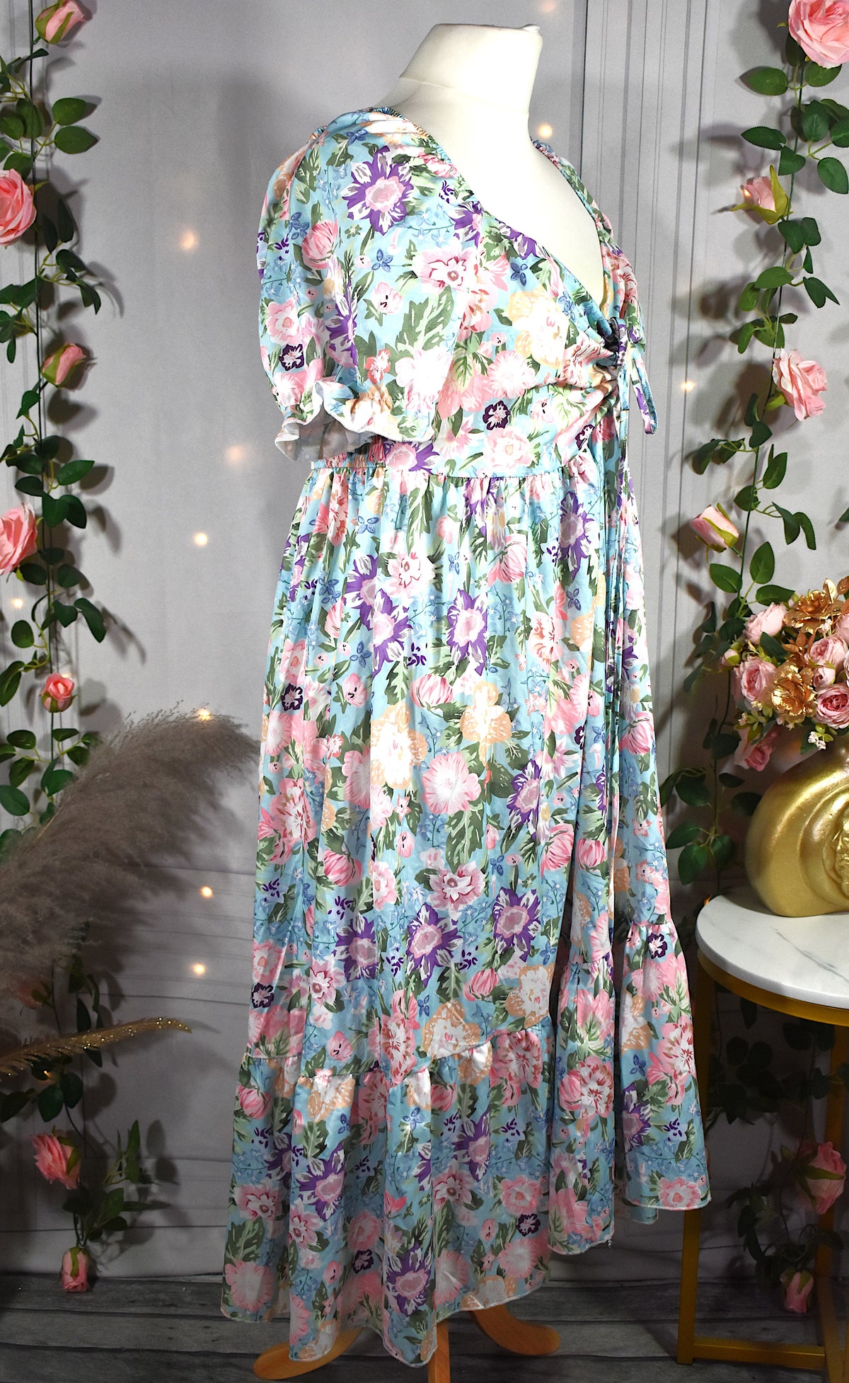 Robe romantique à l'imprimé floral