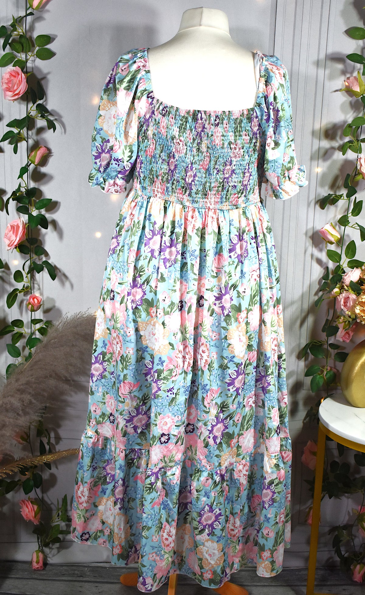 Robe romantique à l'imprimé floral