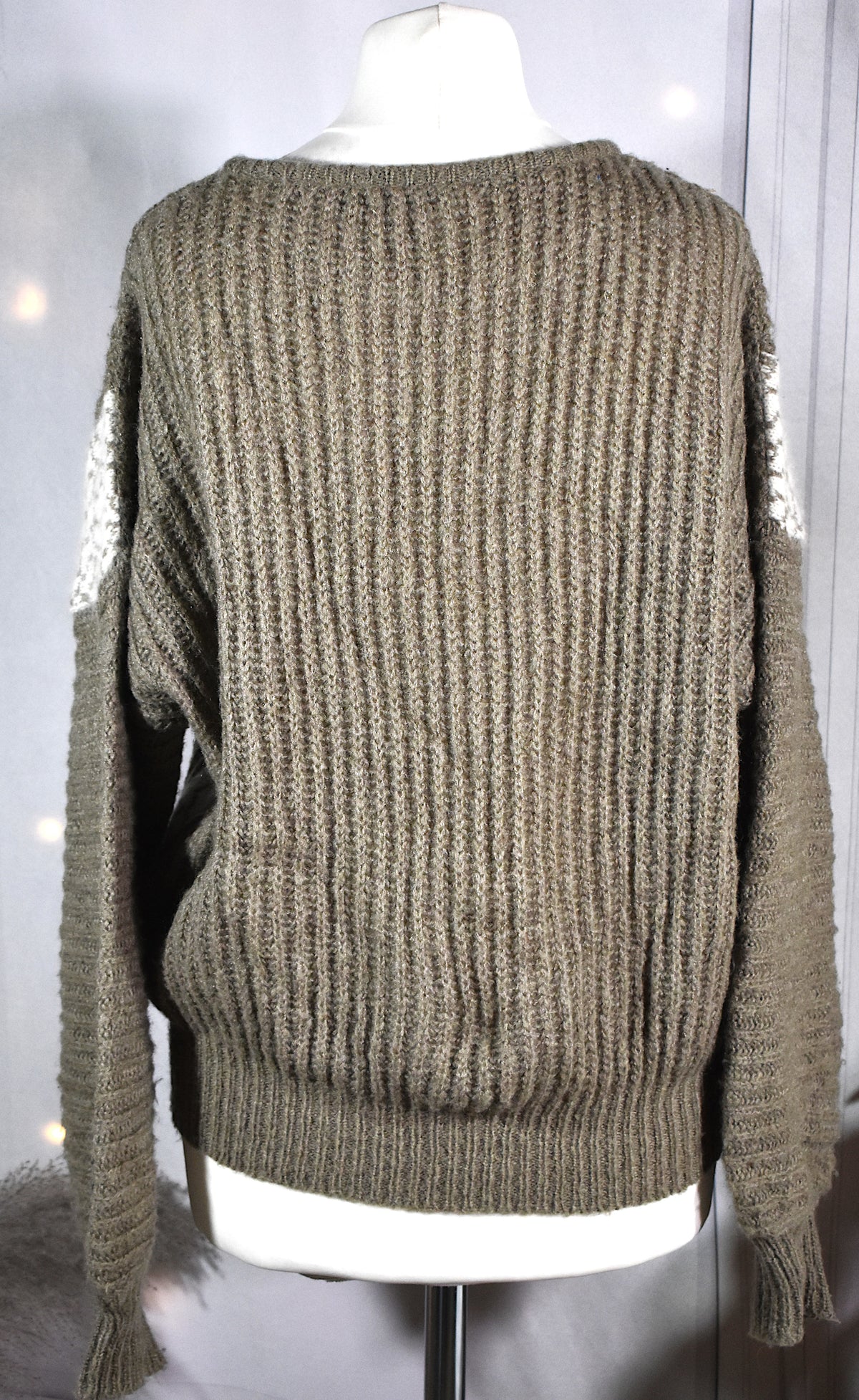 Pull-over taupe laine & angora