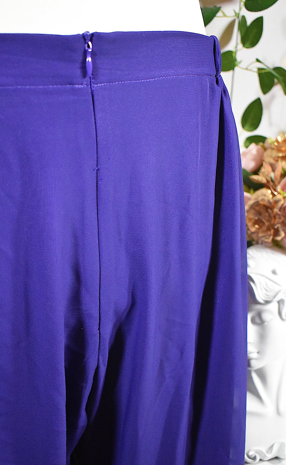 Pantalon fluide violet intense