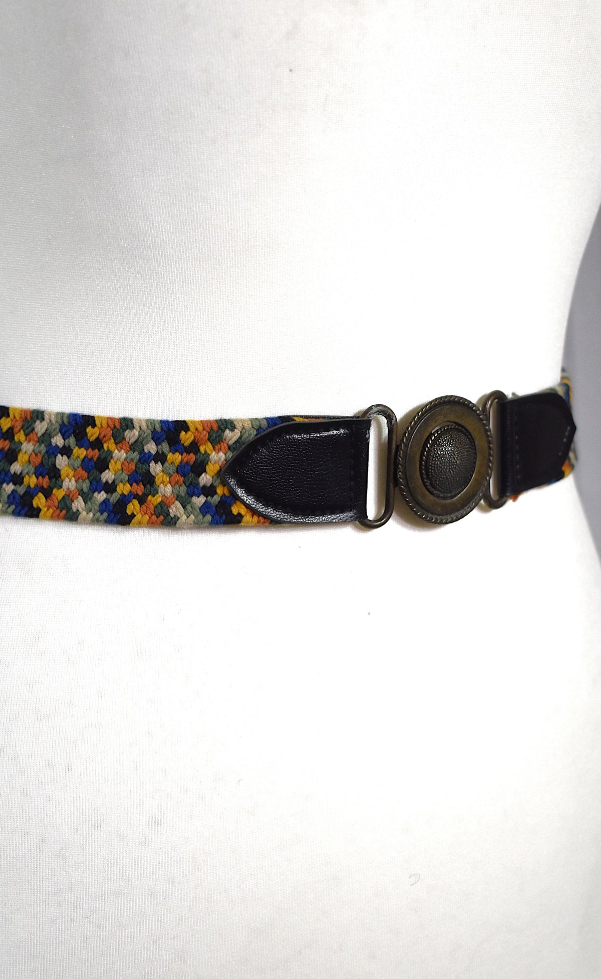 Ceinture tressée colorée