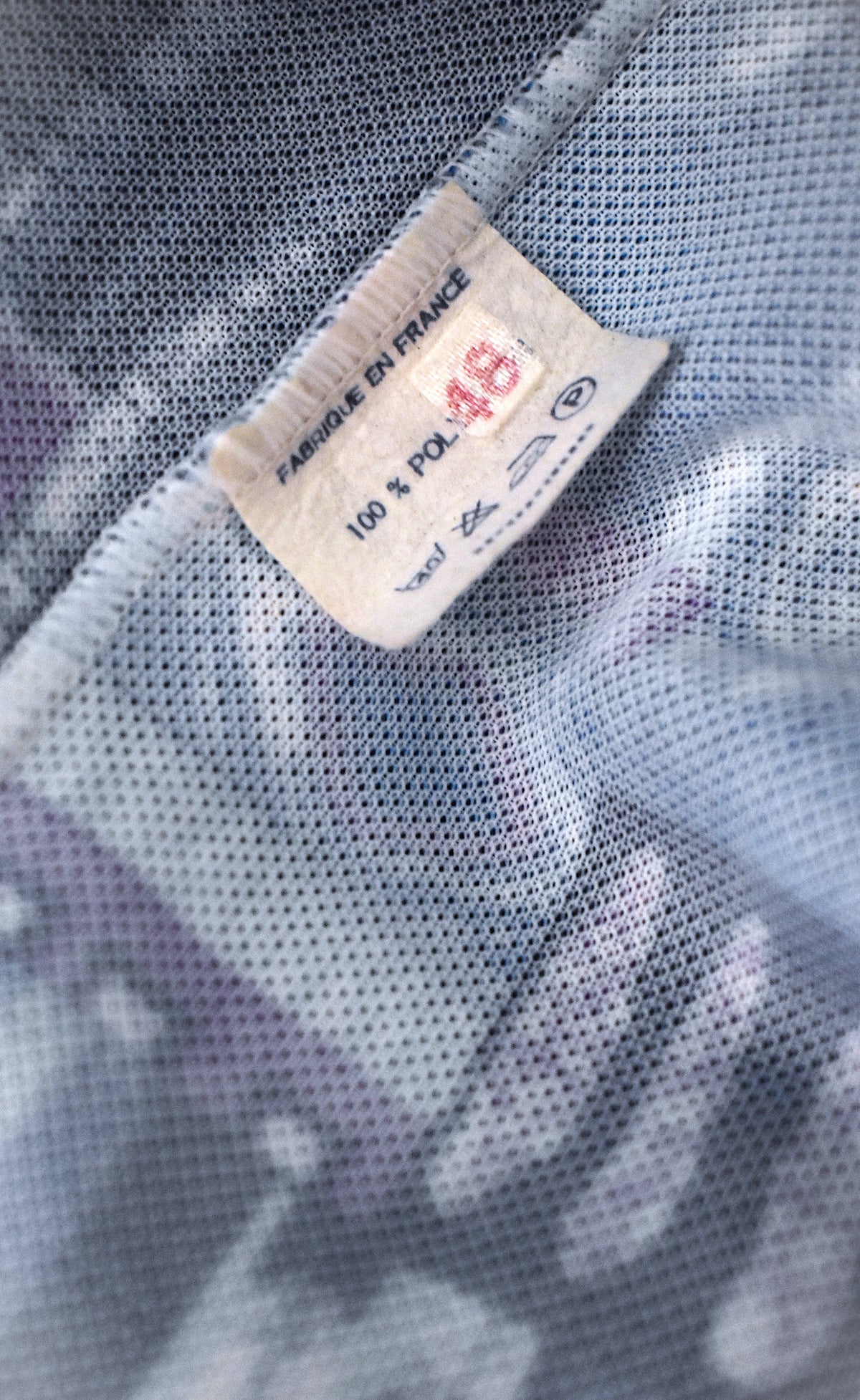 Robe mi-longue imprimé abstrait multicolore